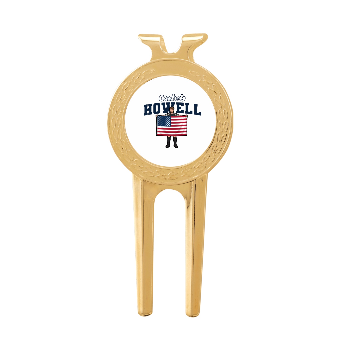 Divot Tool with Ball Marker — Name Arch in Classic