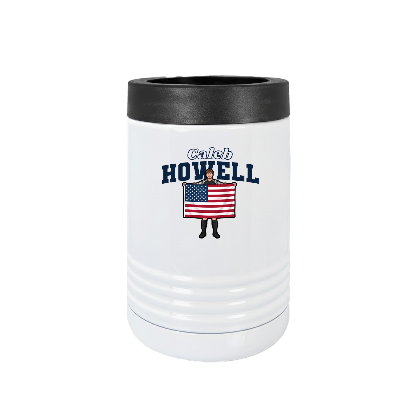 Beverage Holder — Name Arch in White