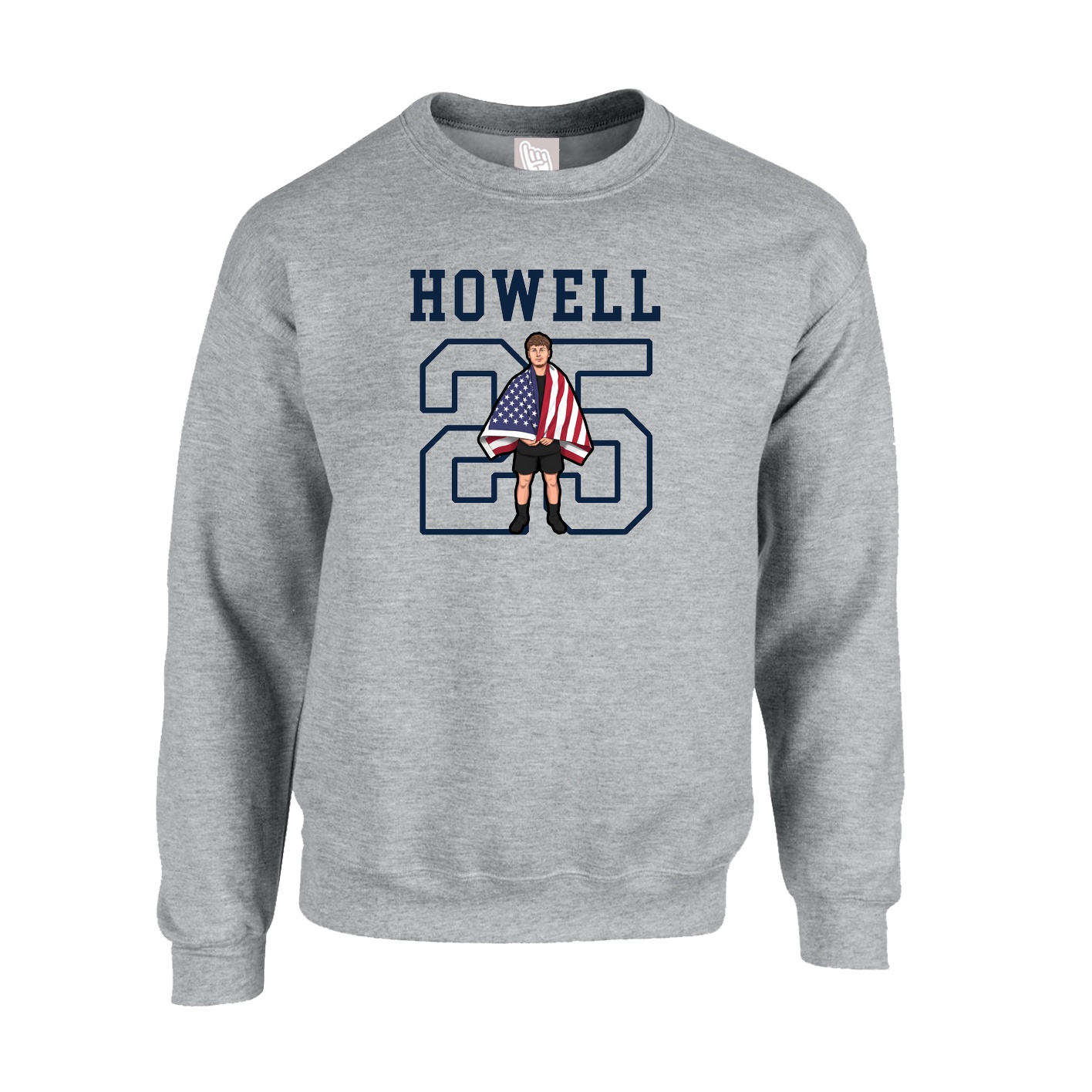 Fleece Crew — Shirsey in Grey