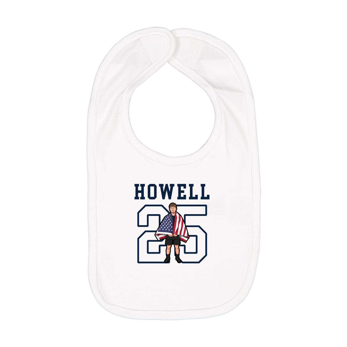 Infant Bib — Shirsey in White