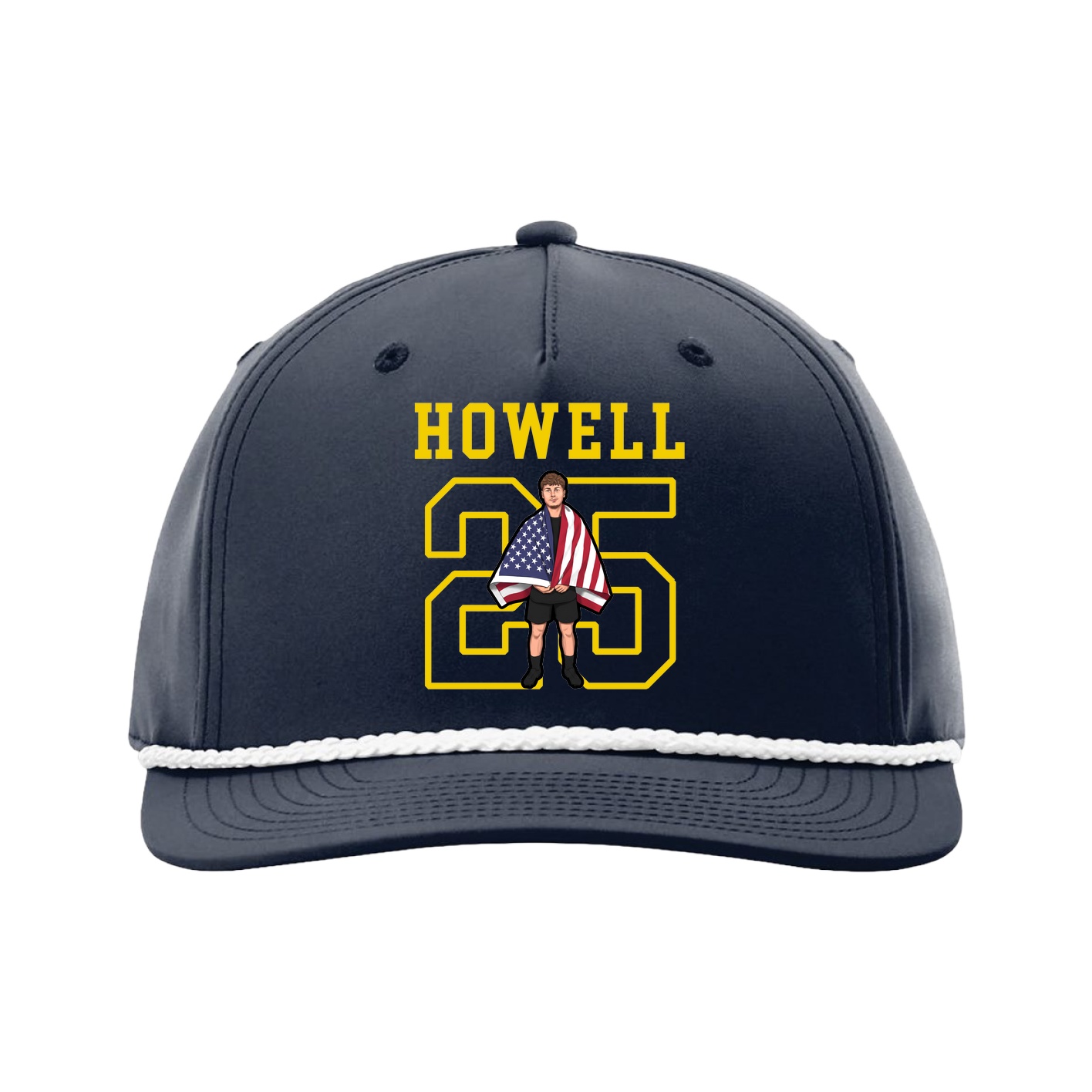 Five-Panel Classic Rope Cap — Shirsey in Navy