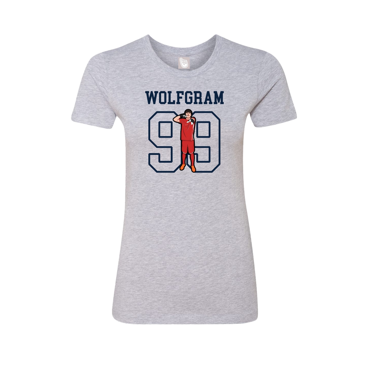 Fitted Women's Tee — Shirsey in Grey