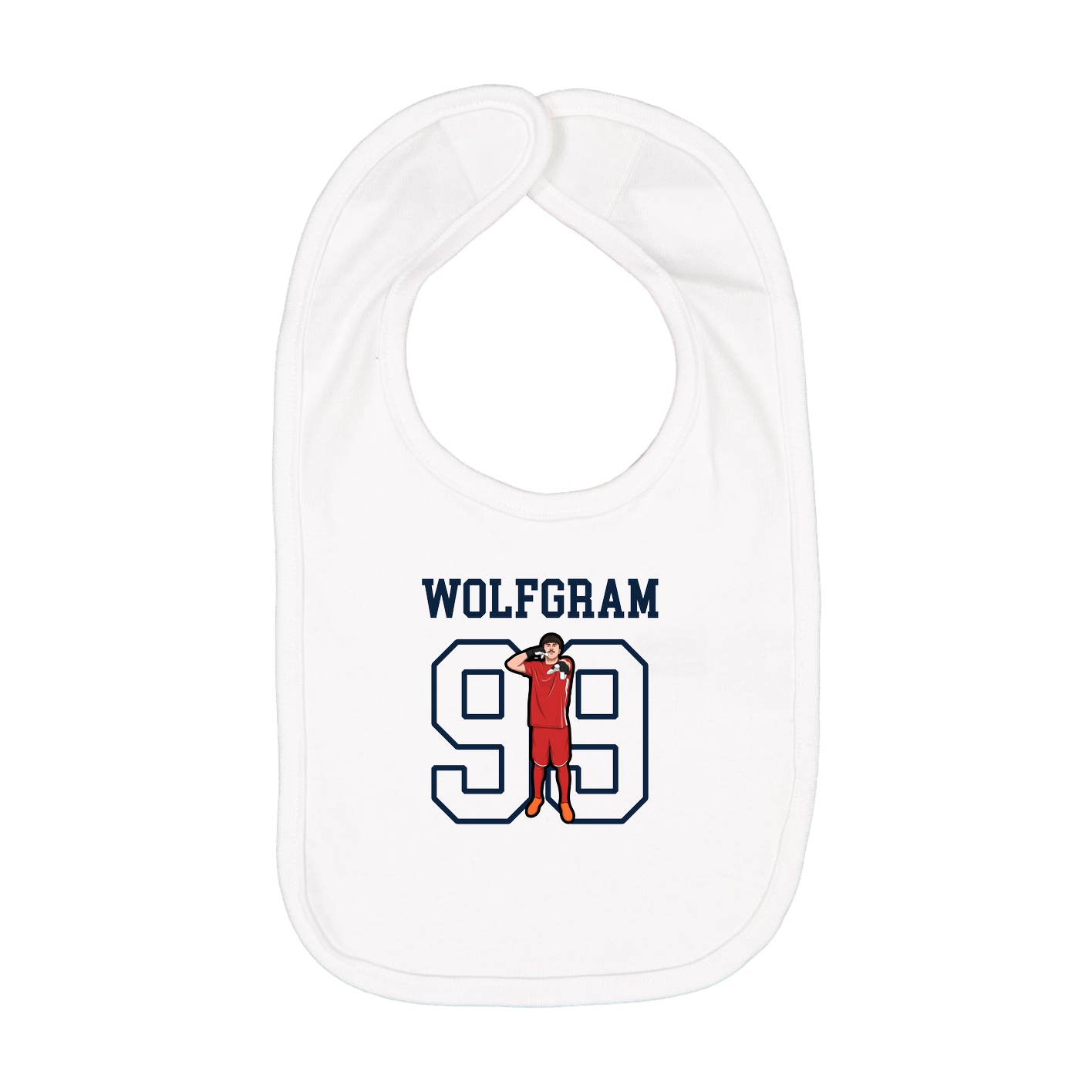 Infant Bib — Shirsey in White