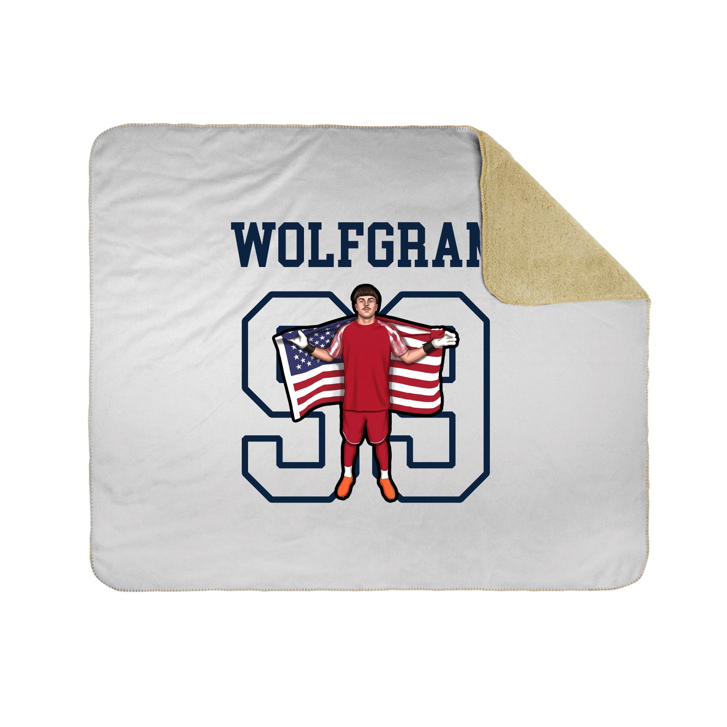 Throw Blanket — Shirsey in White