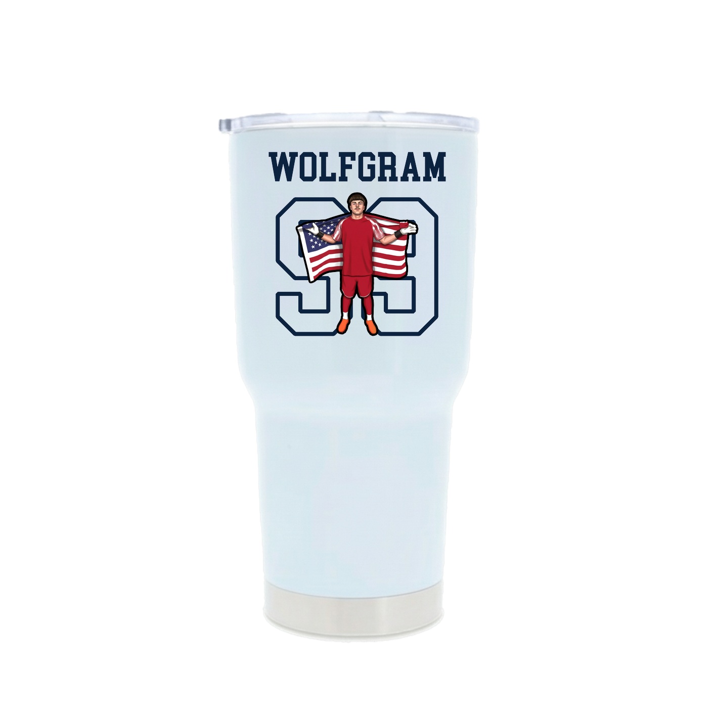 30oz Stainless Steel Tumbler — Shirsey in White