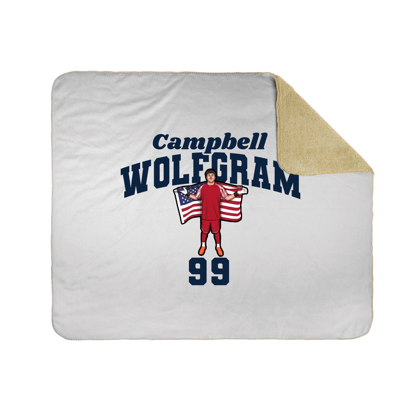 Throw Blanket — Signature Arch in White