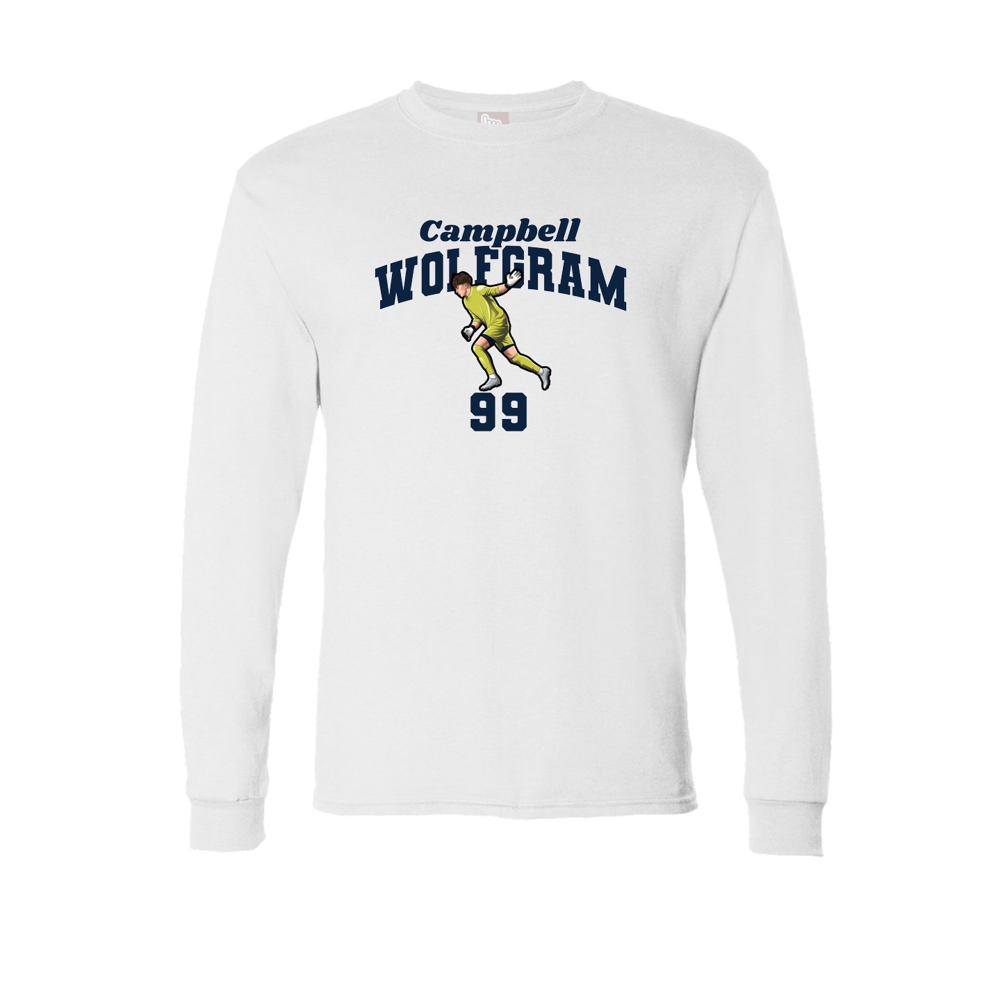 Long Sleeve Tee — Signature Arch in White