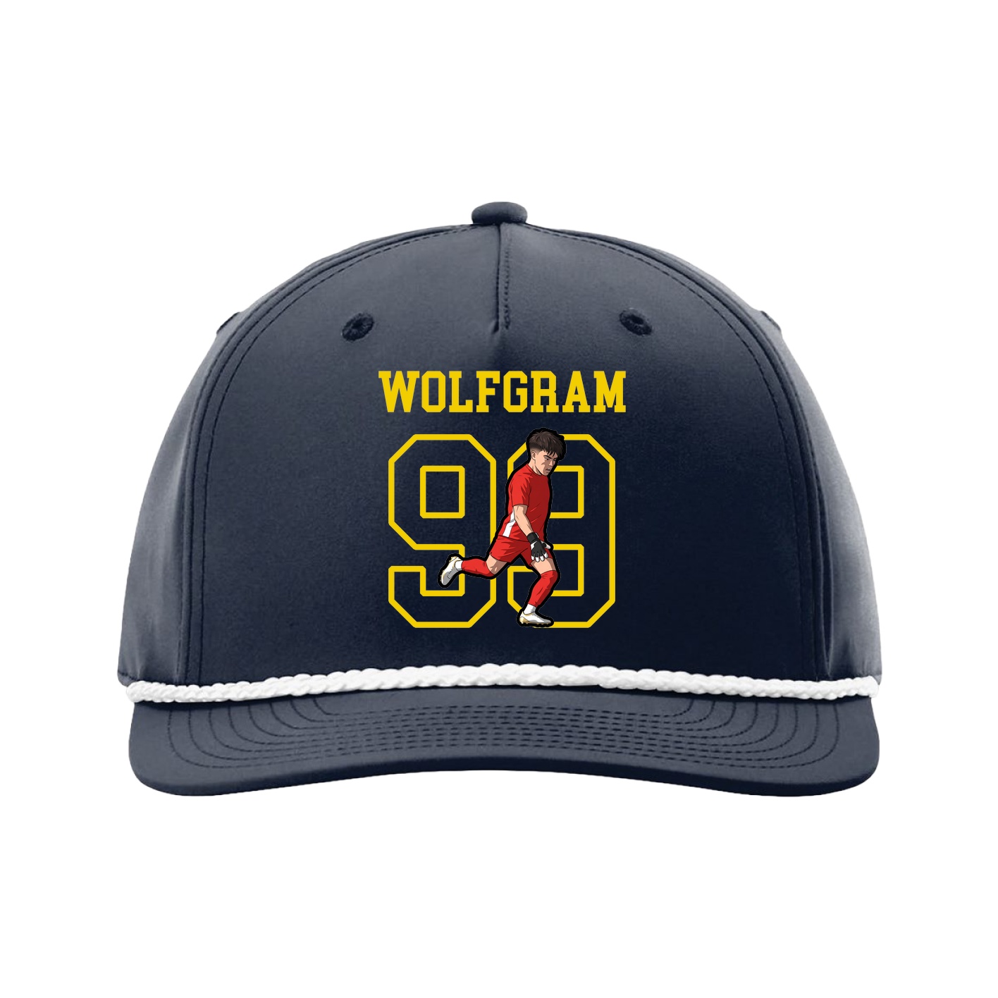 Five-Panel Classic Rope Cap — Shirsey in Navy