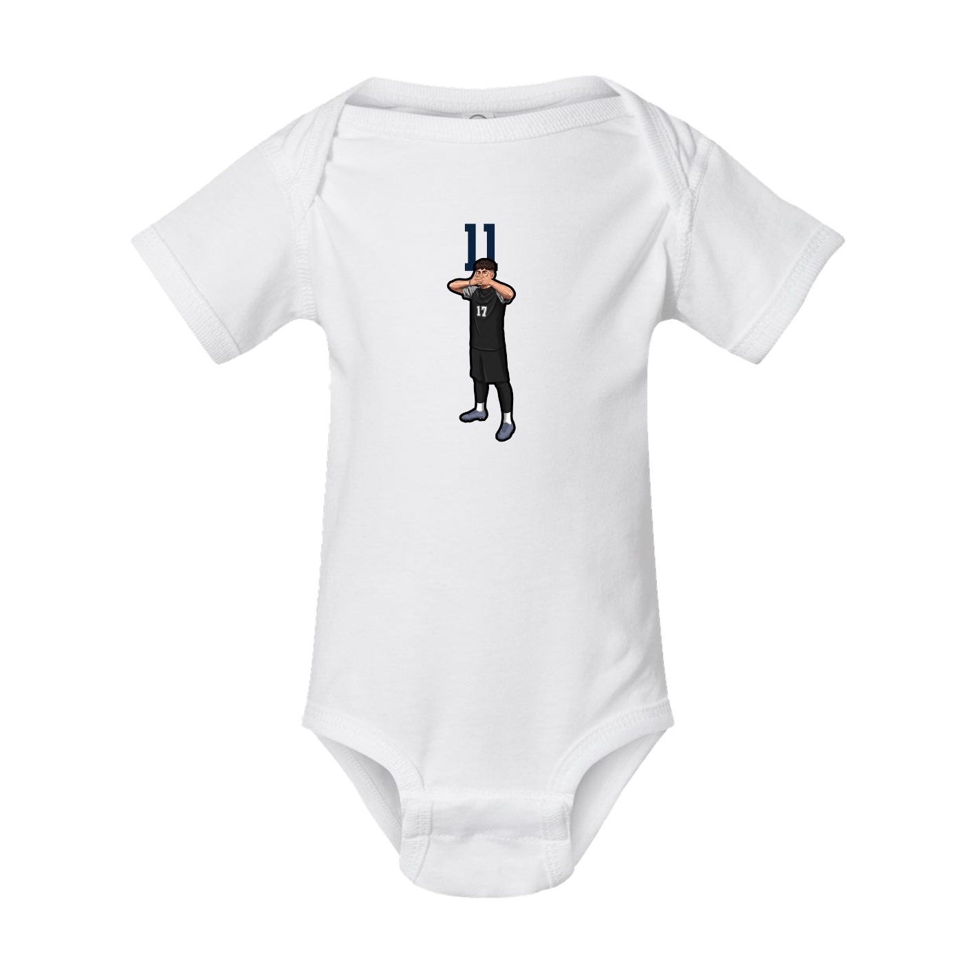Baby Onesie — Number Top in White