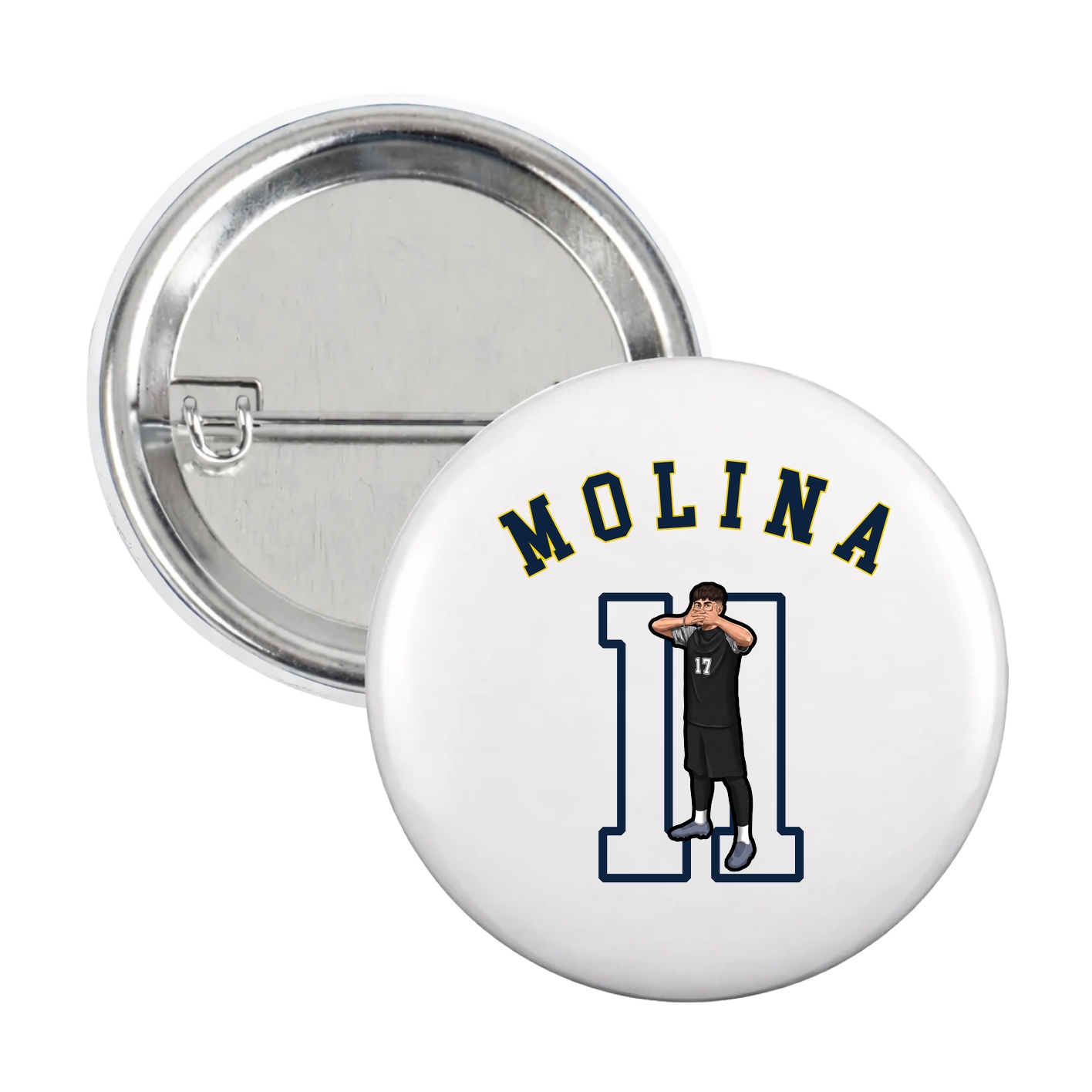 Game Day Button — Shirsey Arch in White