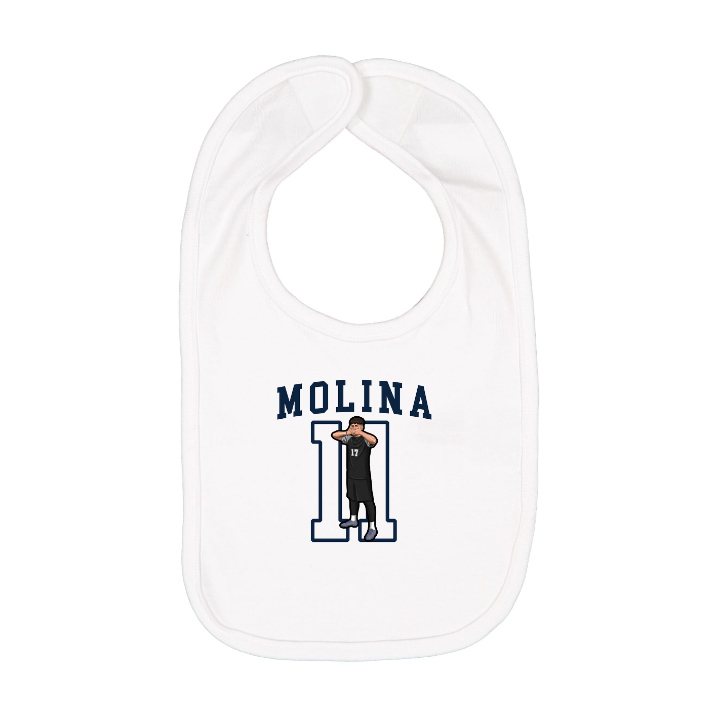Infant Bib — Shirsey in White