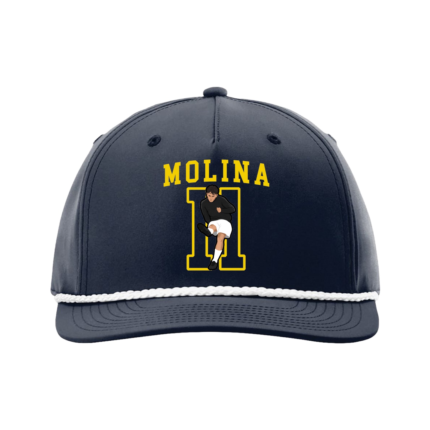 Five-Panel Classic Rope Cap — Shirsey in Navy