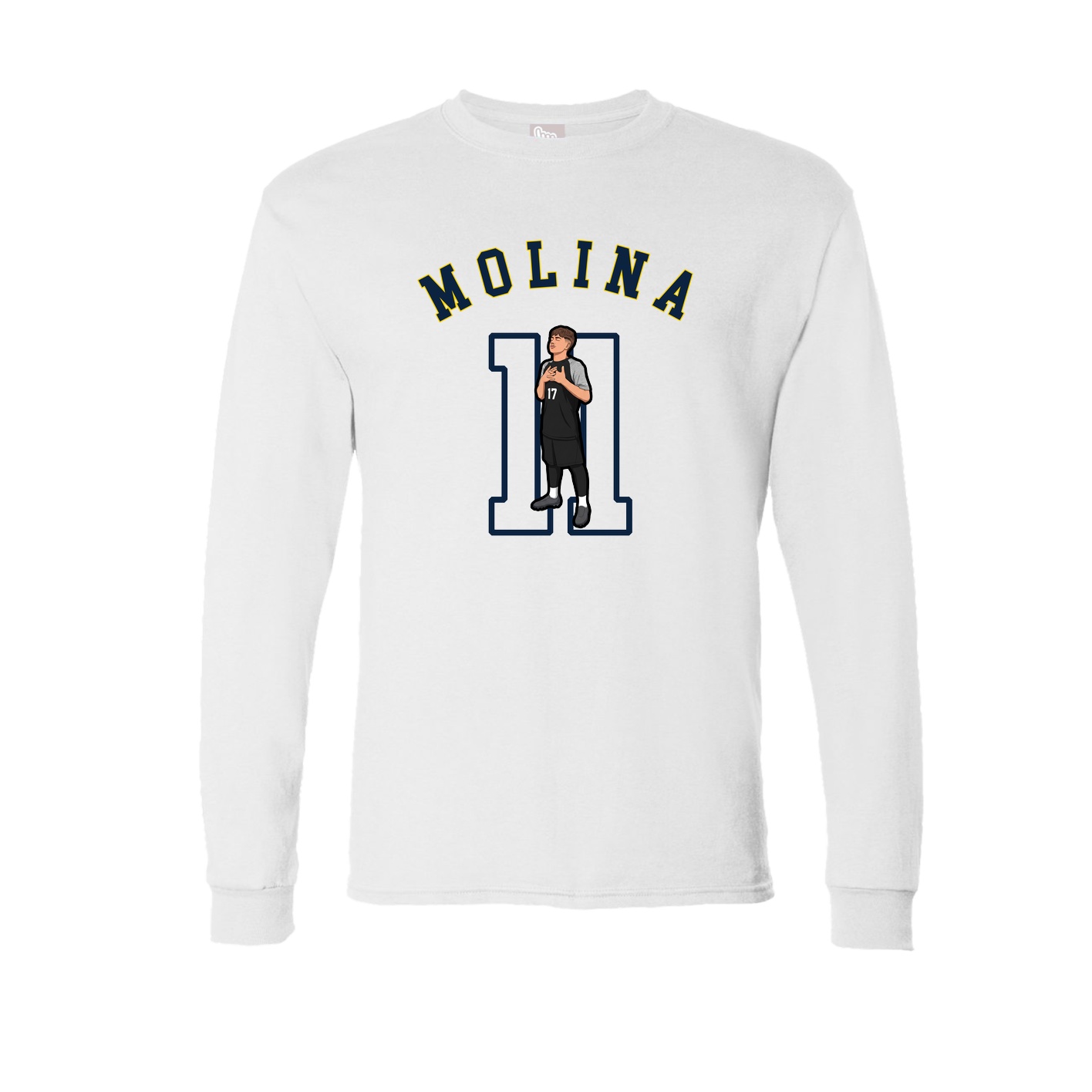 Long Sleeve Tee — Shirsey Arch in White