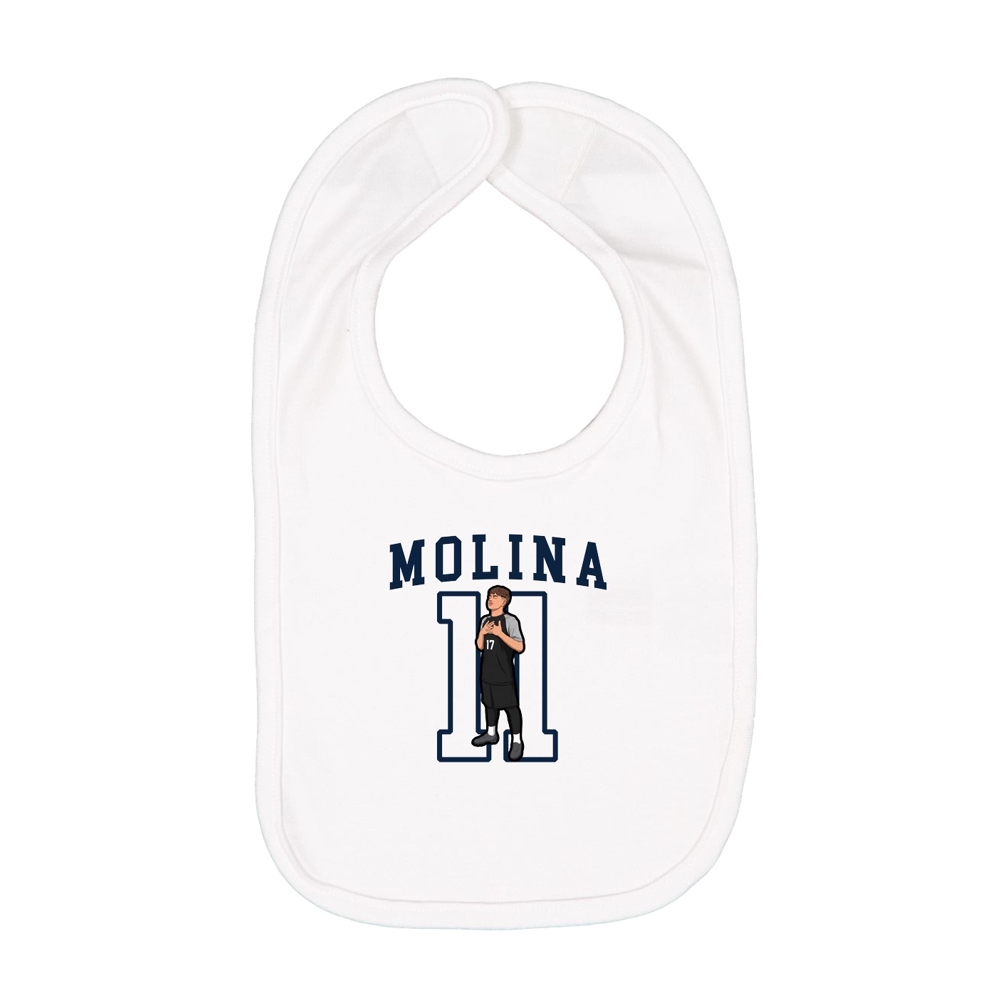 Infant Bib — Shirsey in White