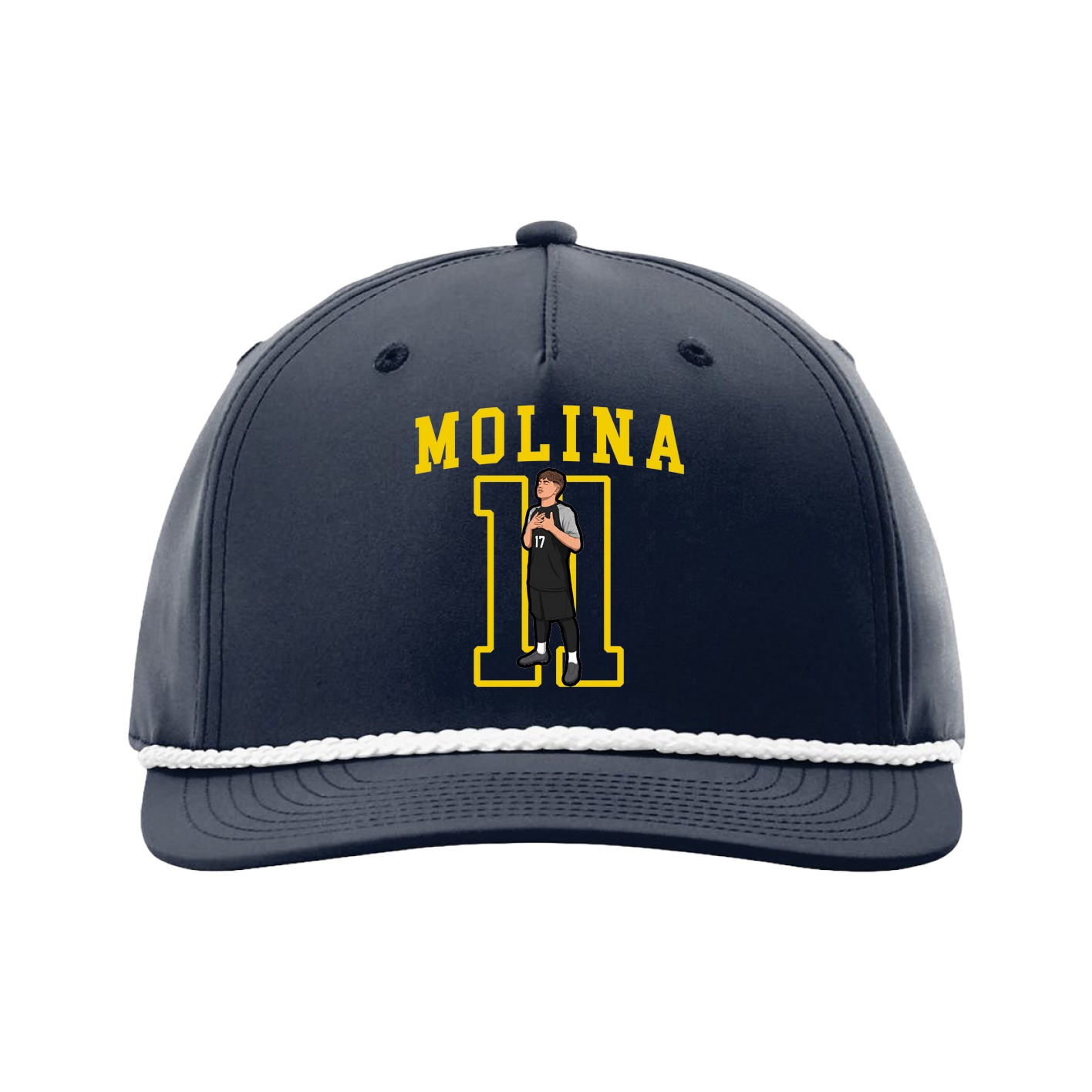 Five-Panel Classic Rope Cap — Shirsey in Navy