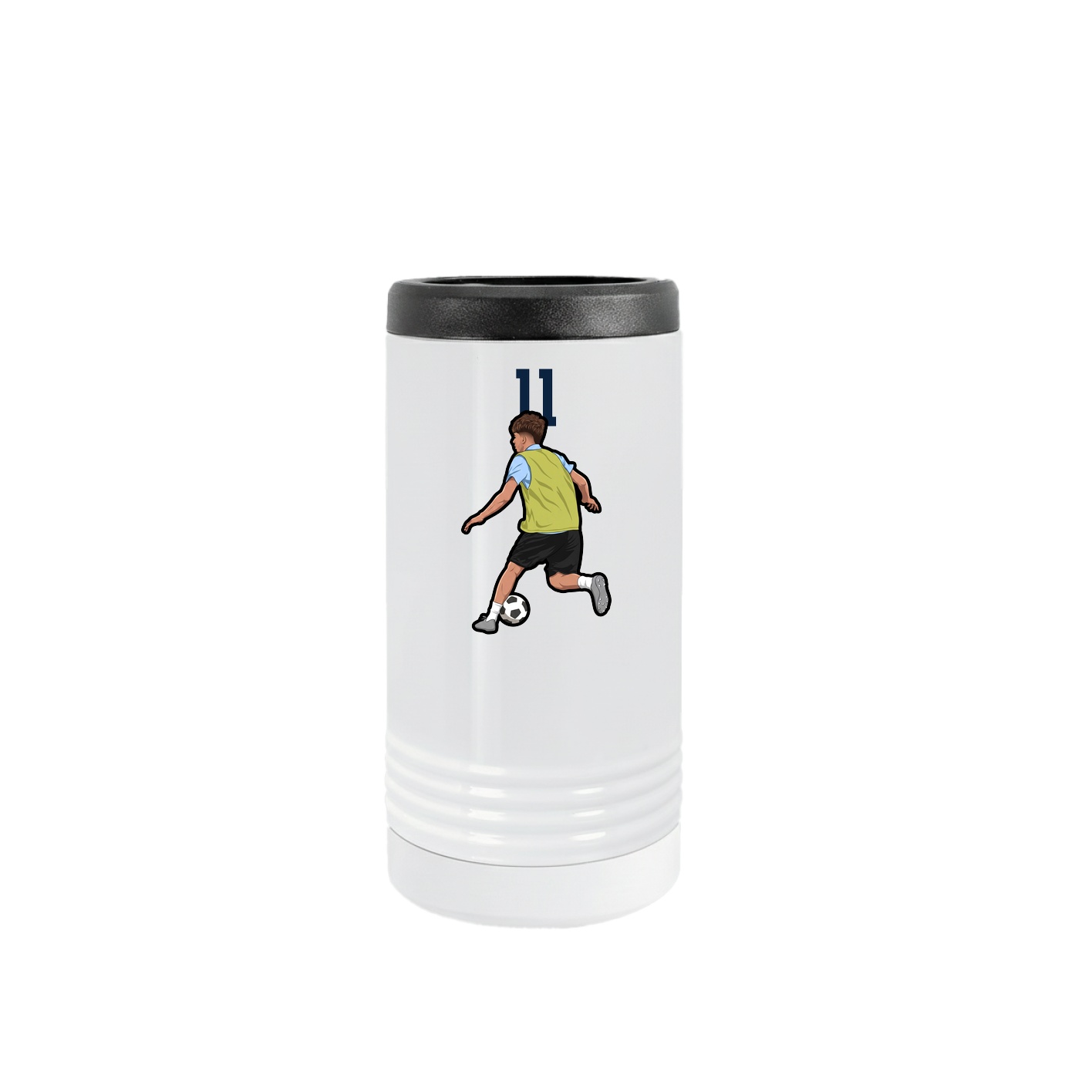 Slim Beverage Holder — Number Top in White