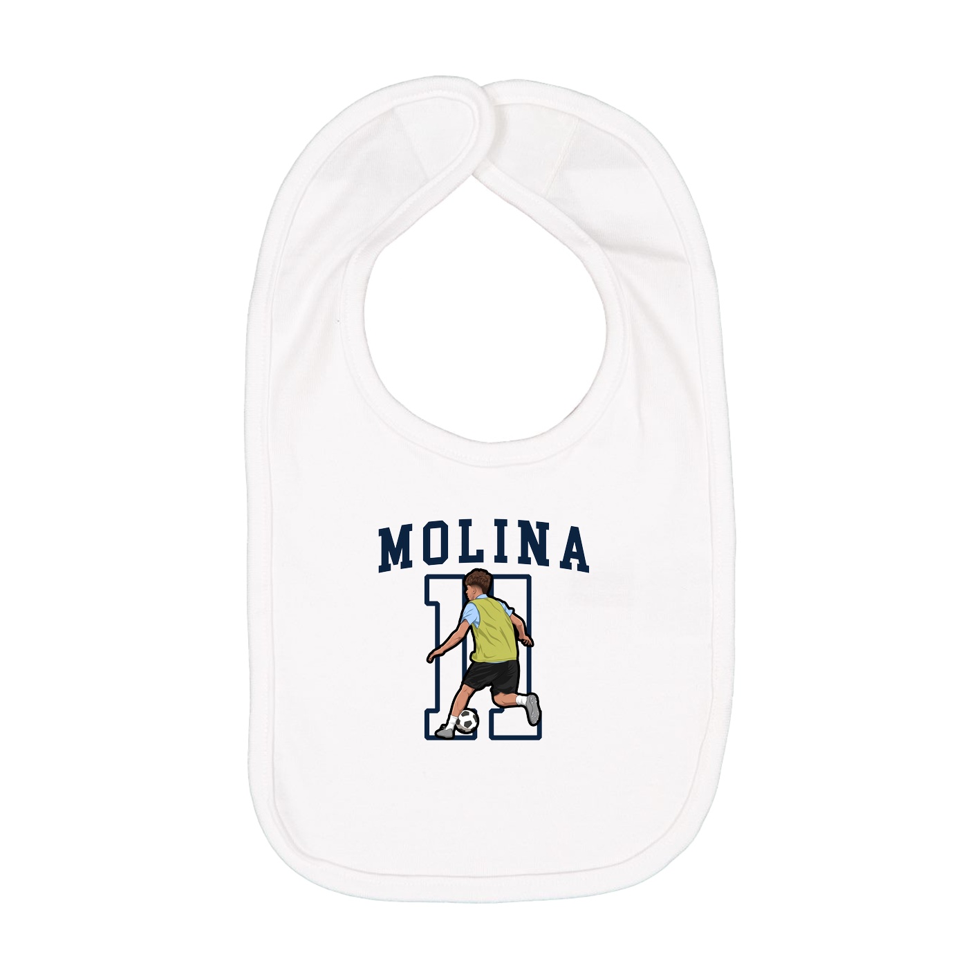 Infant Bib — Shirsey in White