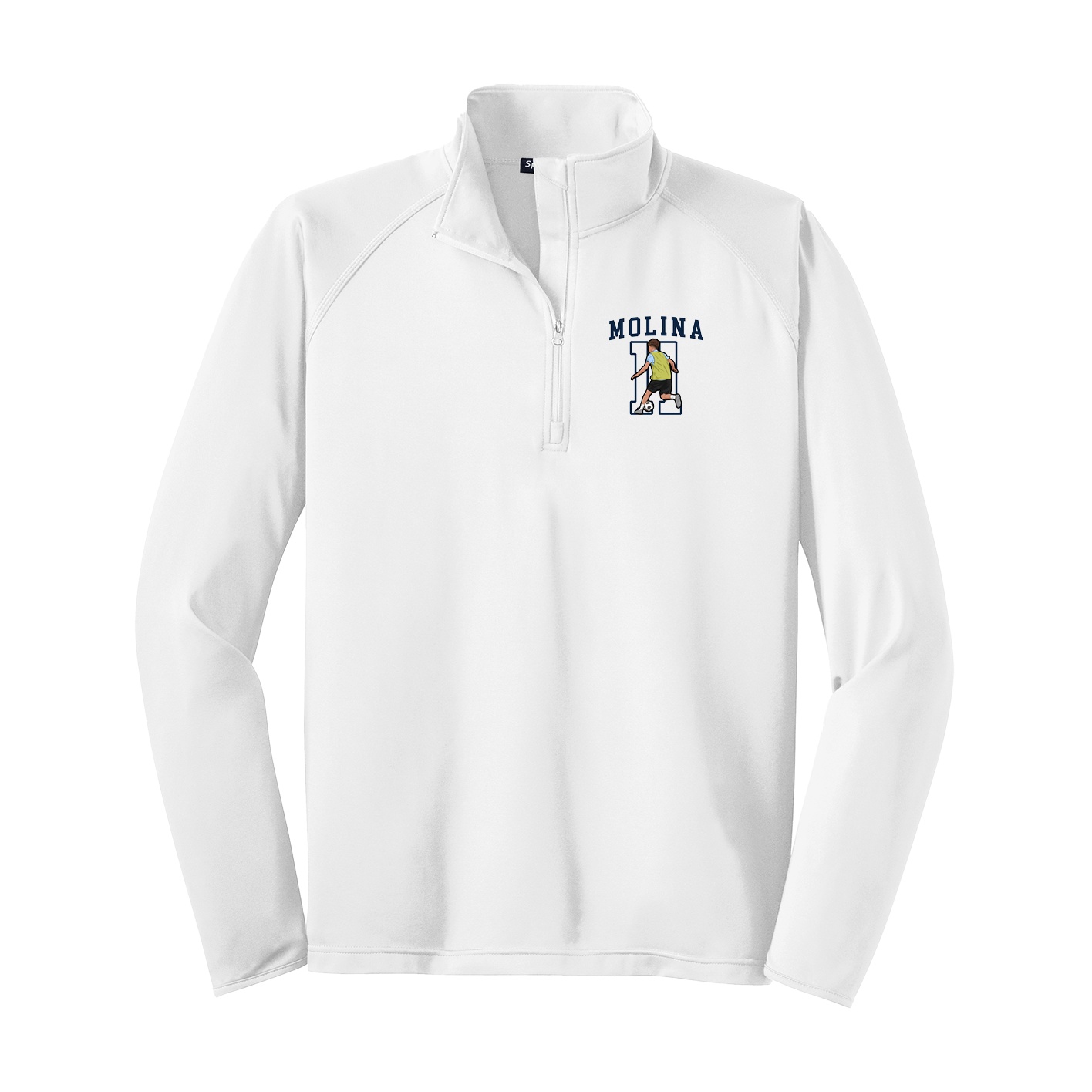 Q-Zip Pullover — Shirsey in White