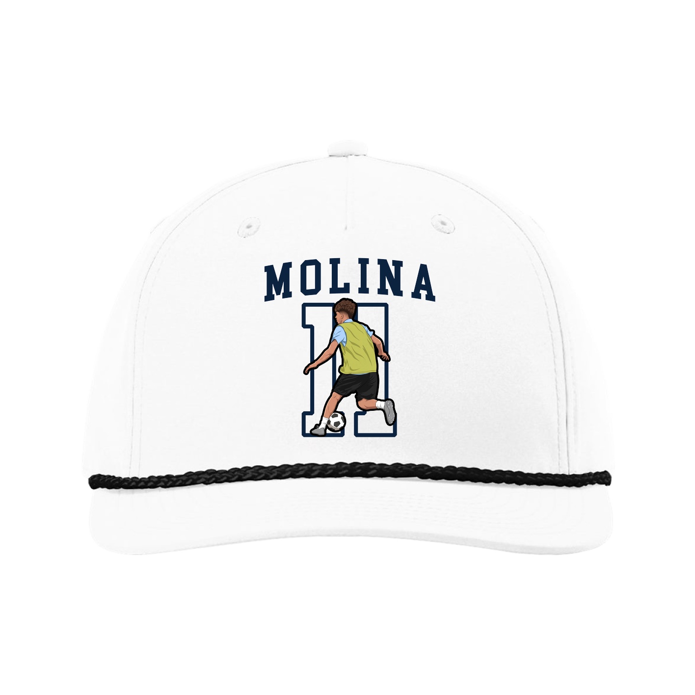 Five-Panel Classic Rope Cap — Shirsey in White