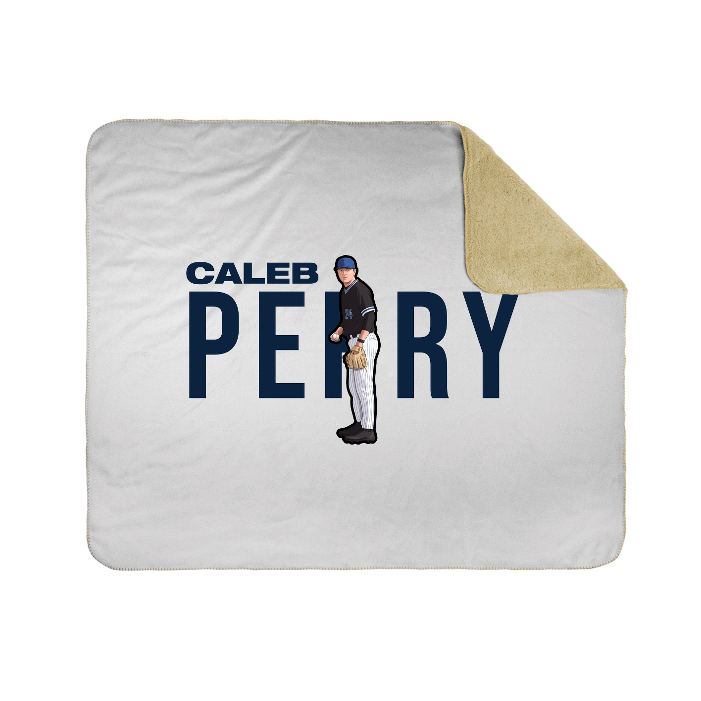 Throw Blanket — Player Name in White