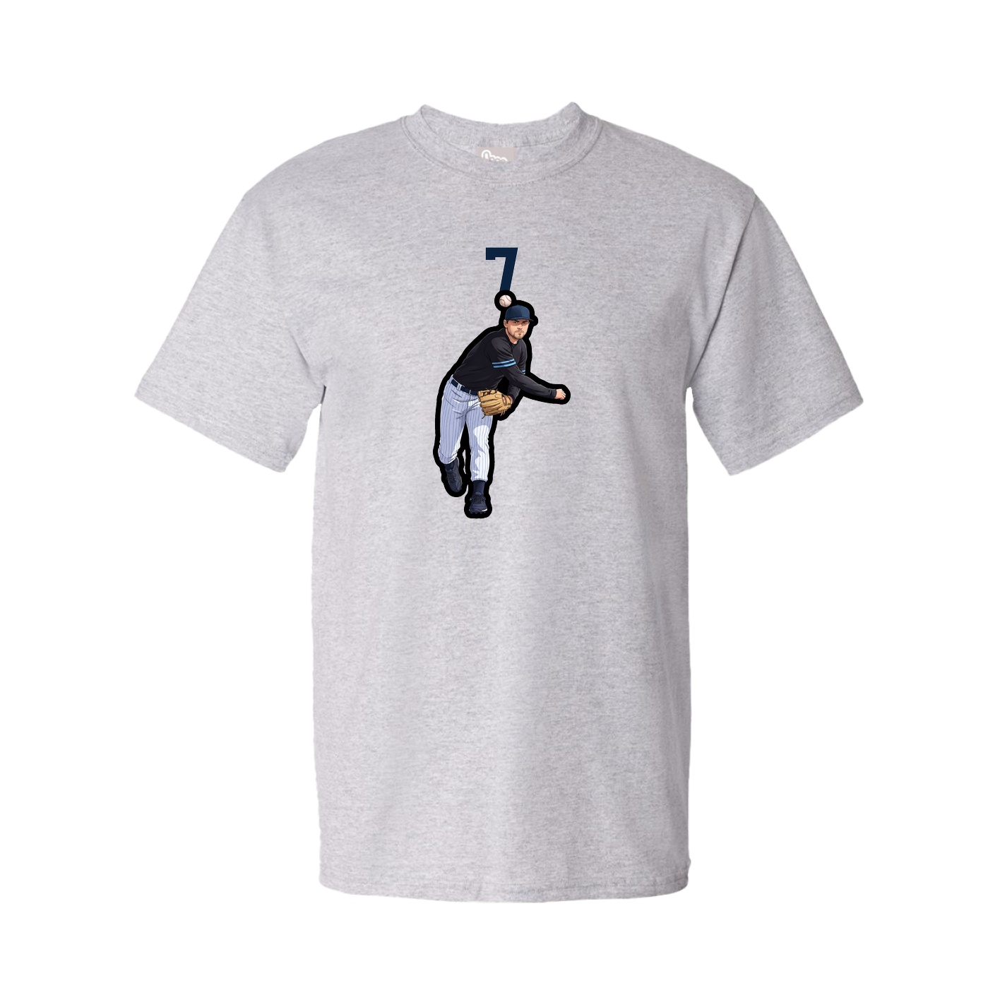 Tee — Number Top in Grey