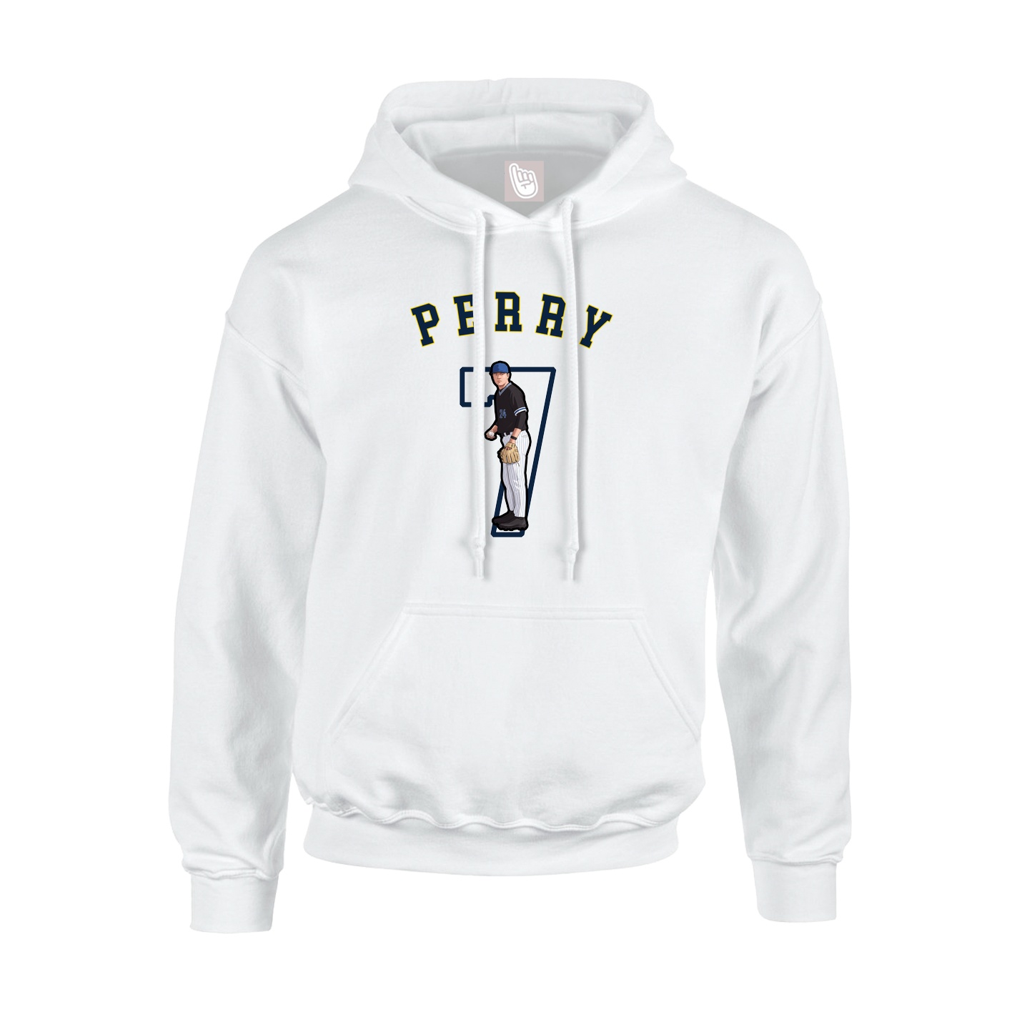 Youth Hoodie — Shirsey Arch in White