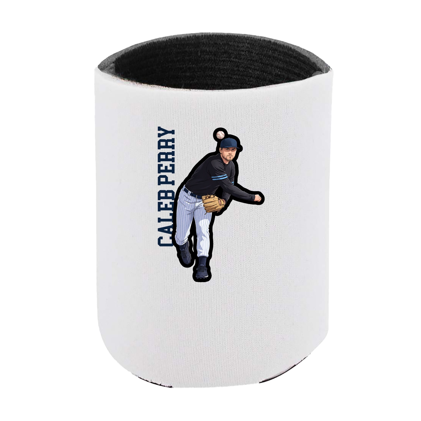 Can Holder — Name Vertical in White
