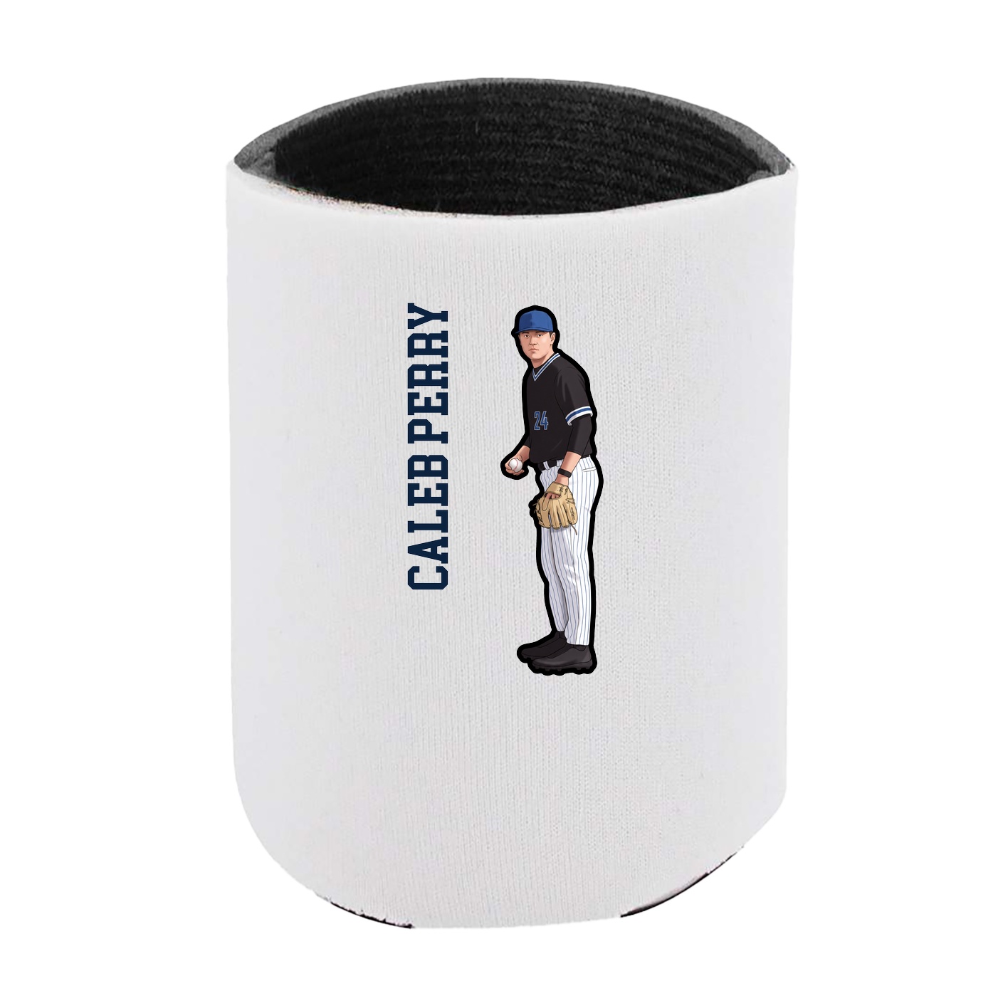 Can Holder — Name Vertical in White
