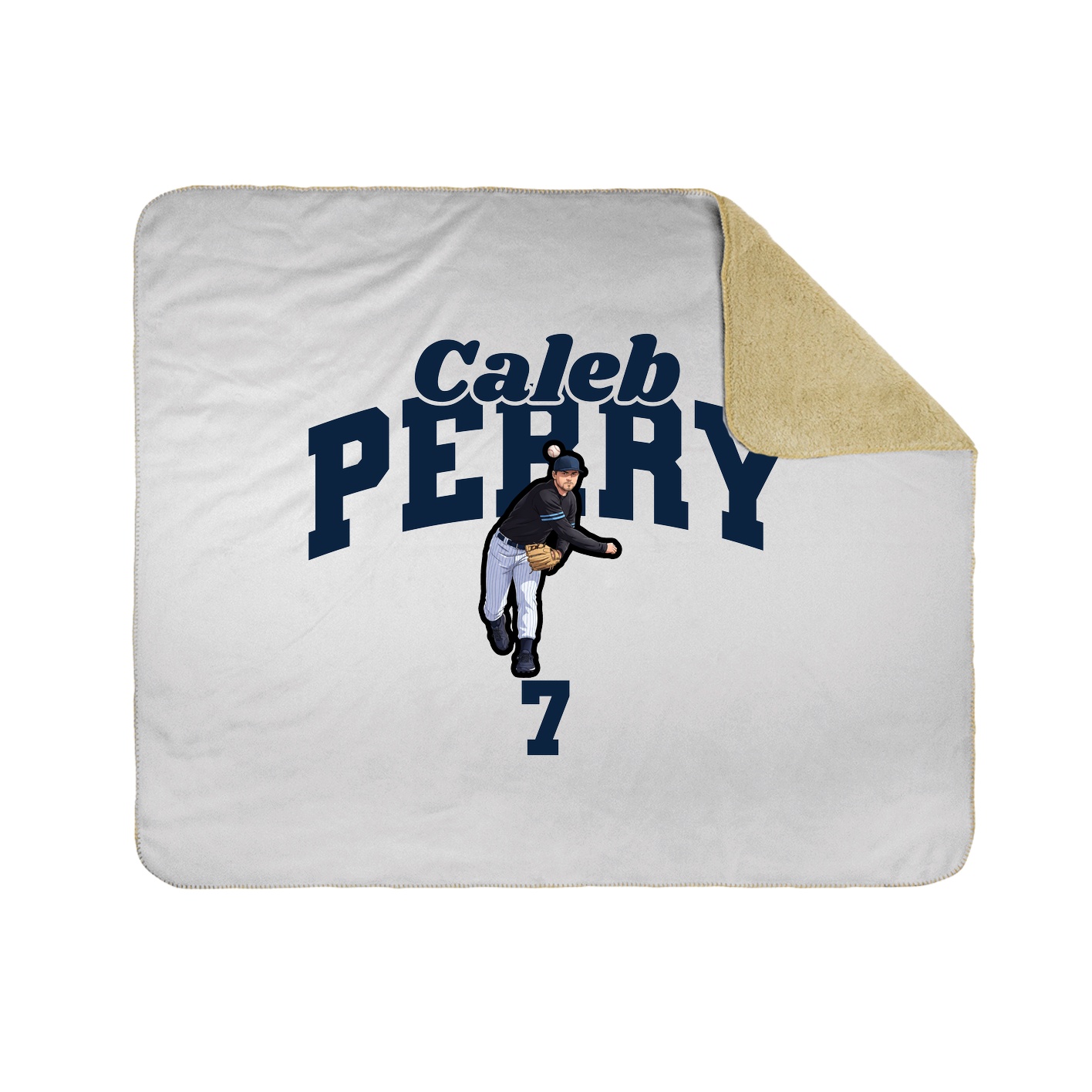 Throw Blanket — Signature Arch in White