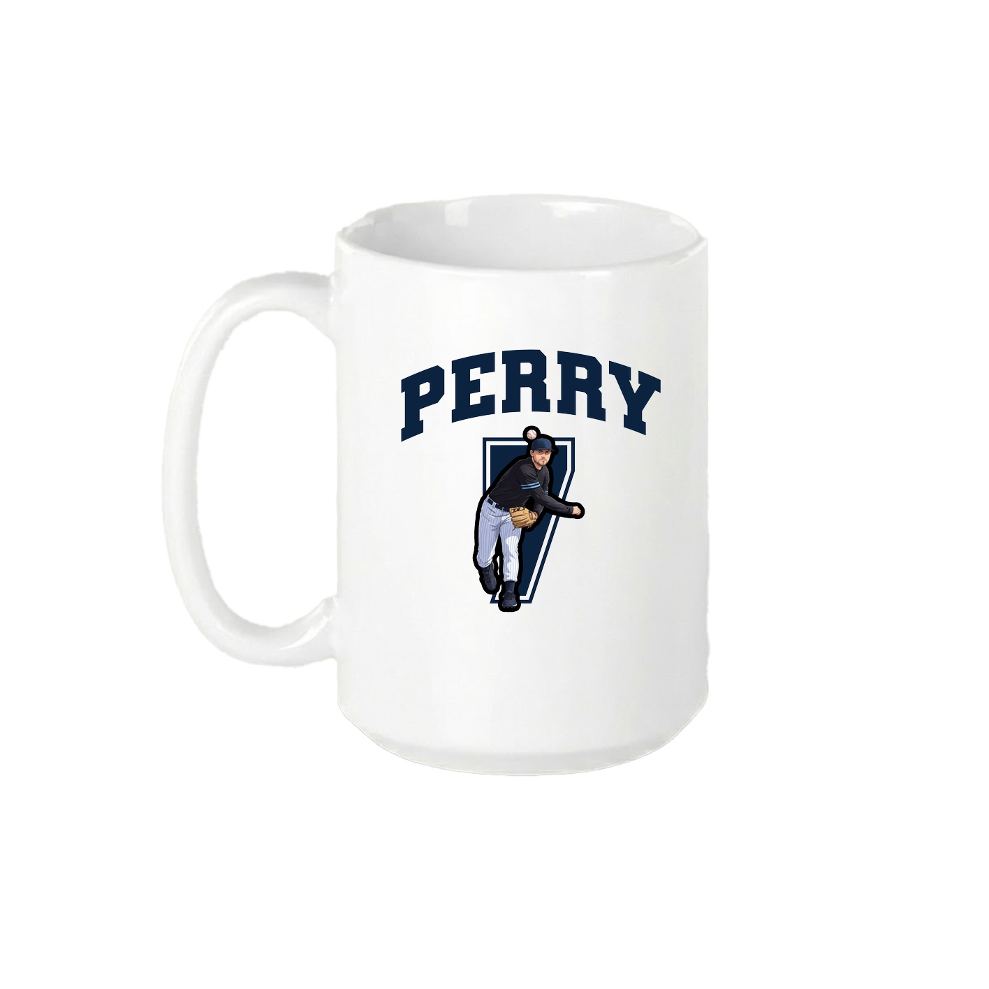 15oz Coffee Mug — Number in White