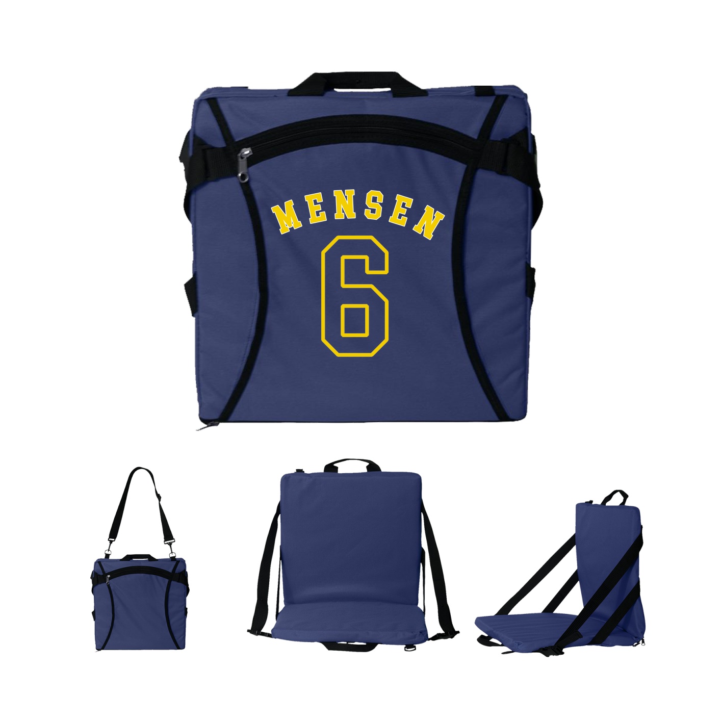 Folding Stadium Seat — Shirsey Arch in Navy