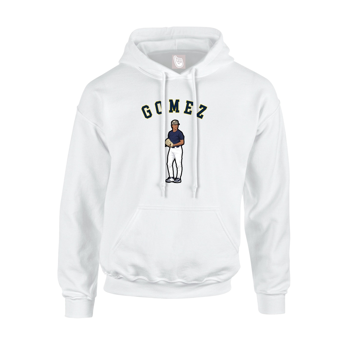 Hoodie — Shirsey Arch in White