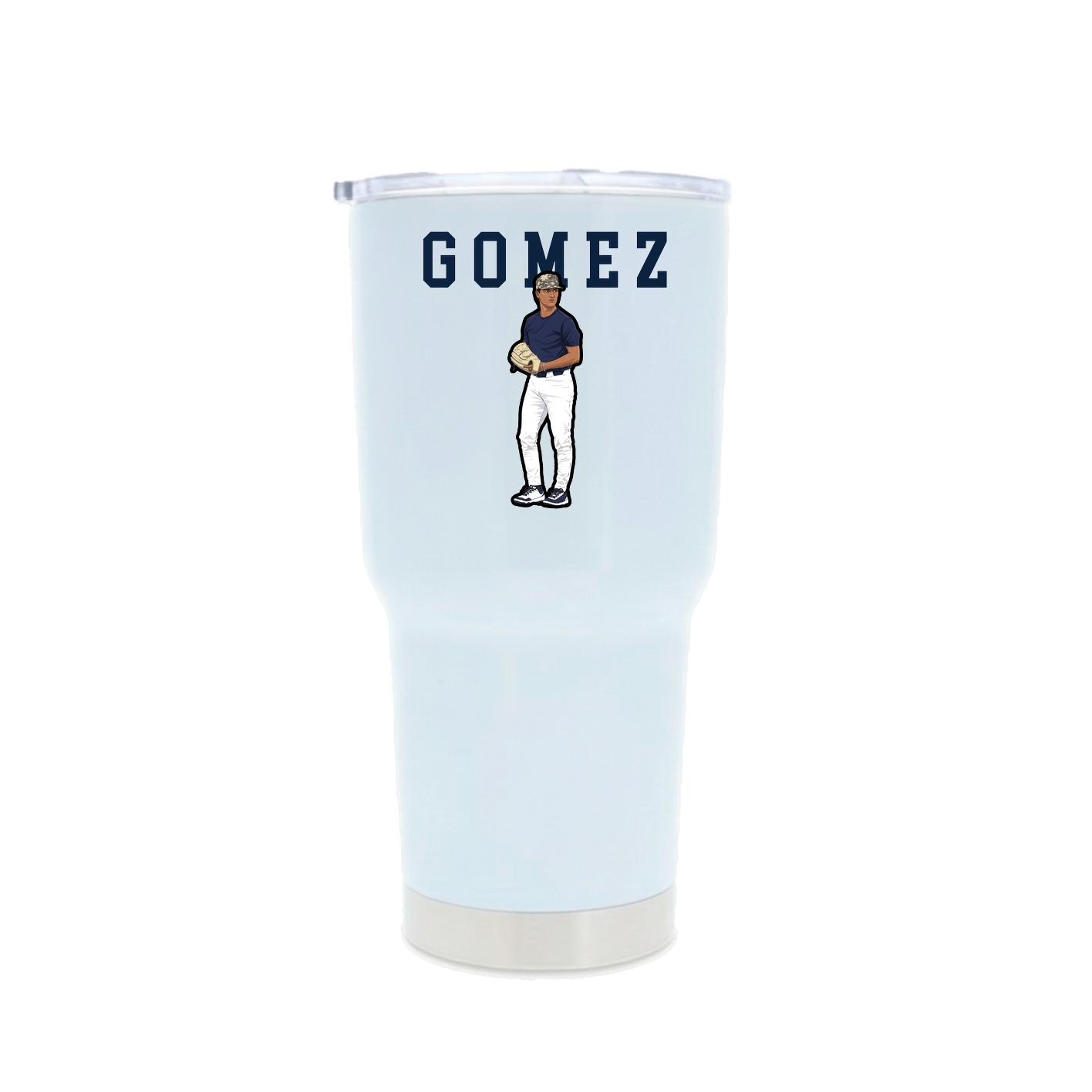30oz Stainless Steel Tumbler — Shirsey in White