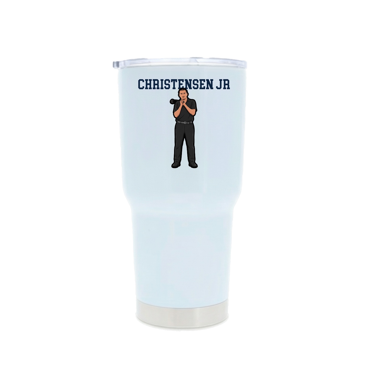 30oz Stainless Steel Tumbler — Shirsey in White