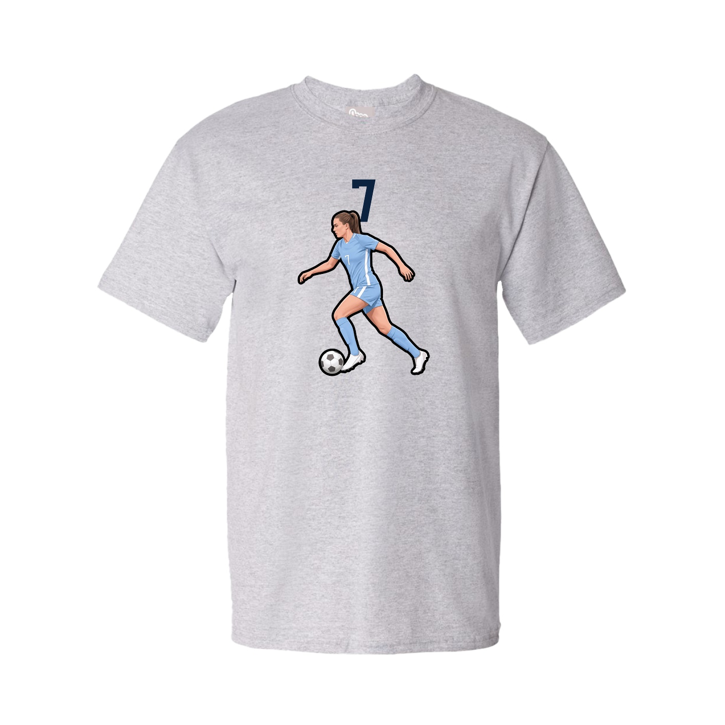 Tee — Number Top in Grey