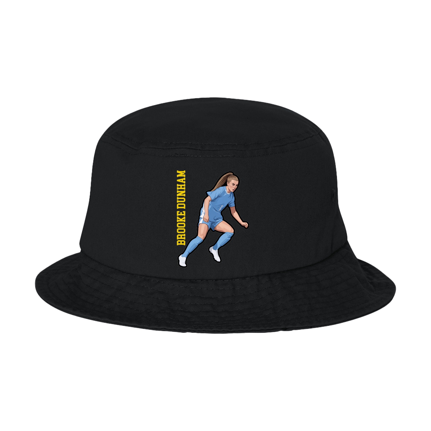 Bucket Cap — Name Vertical in Black