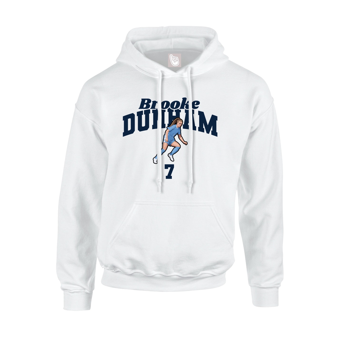 Hoodie — Signature Arch in White