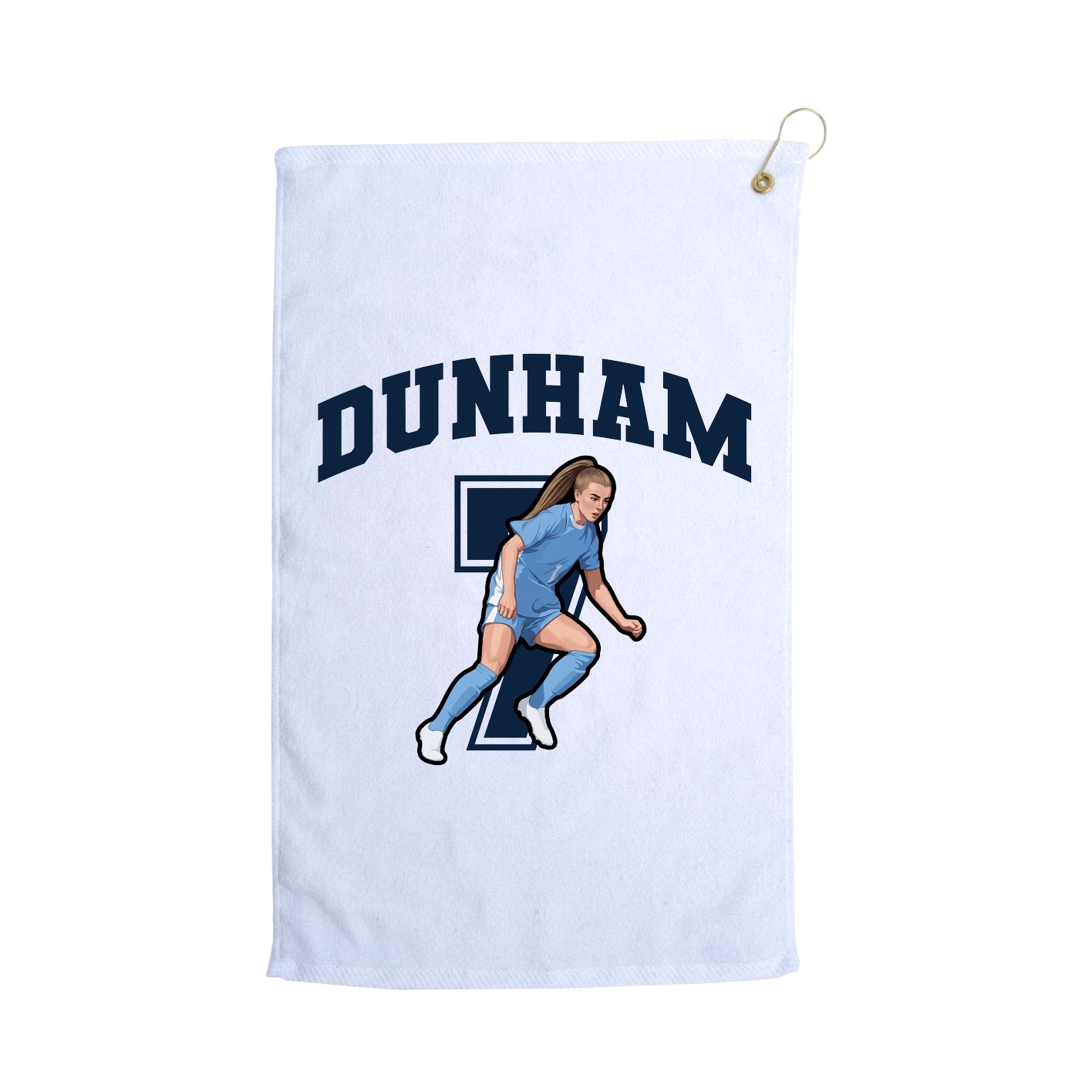 Golf Towel — Number in White