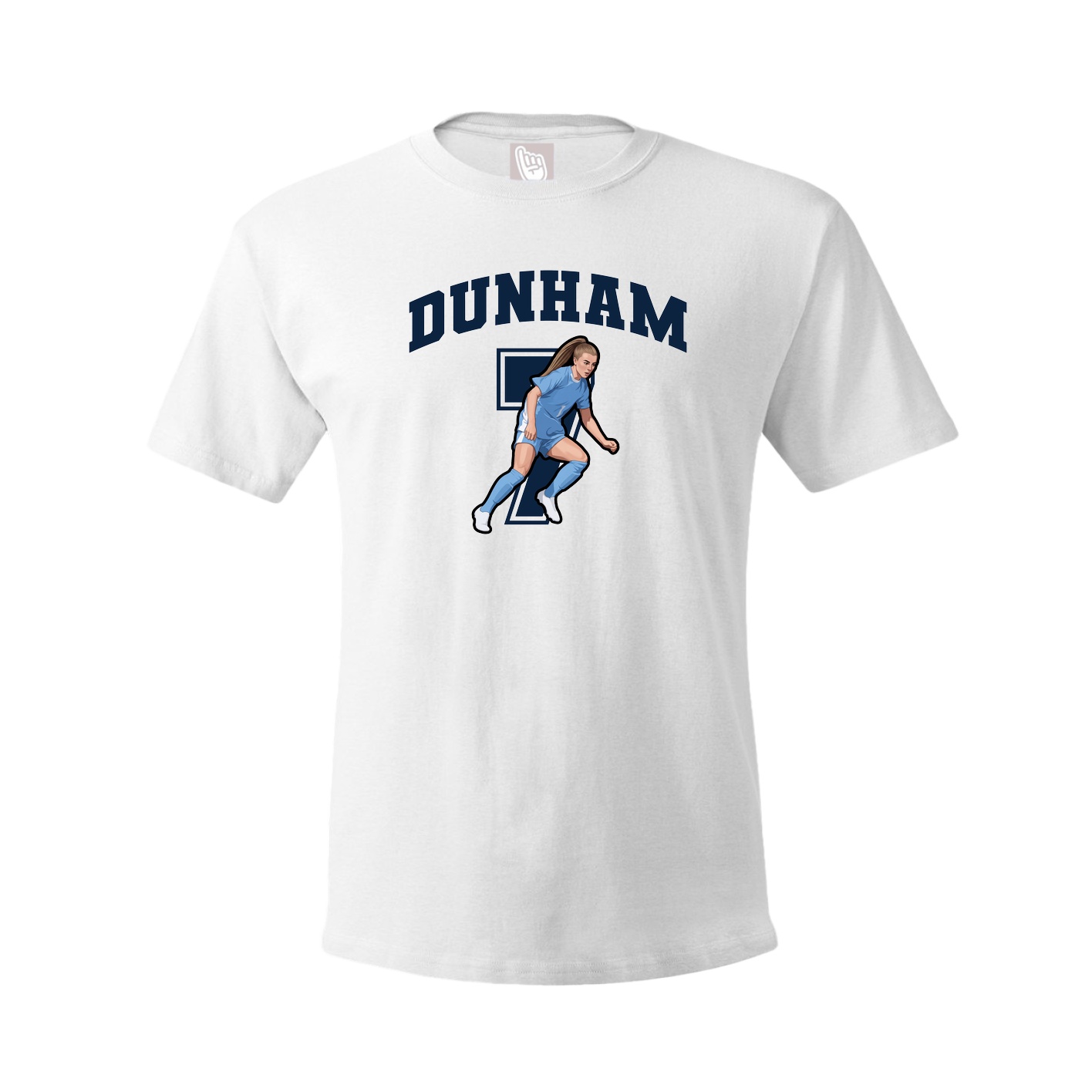 Youth Tee — Number in White