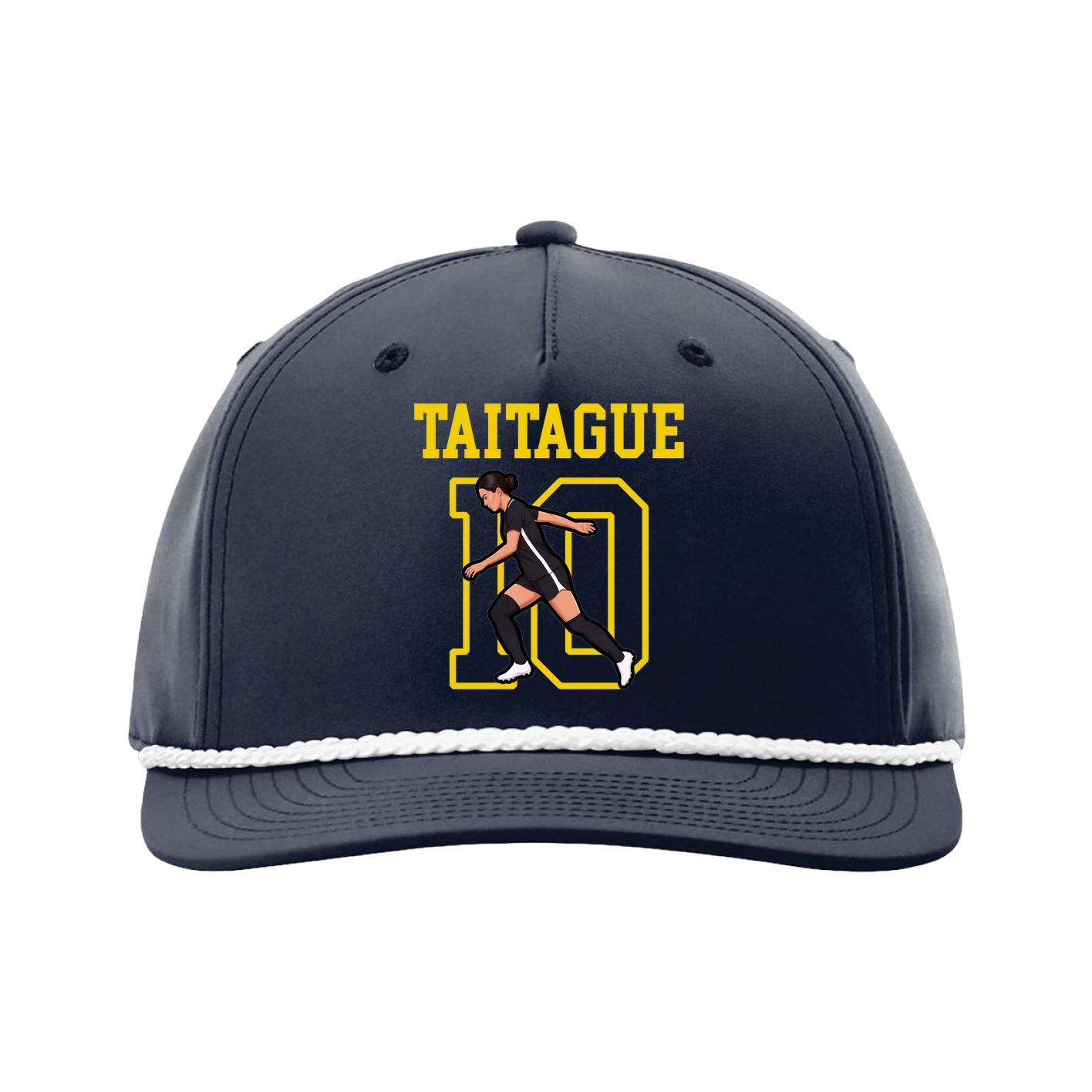 Five-Panel Classic Rope Cap — Shirsey in Navy