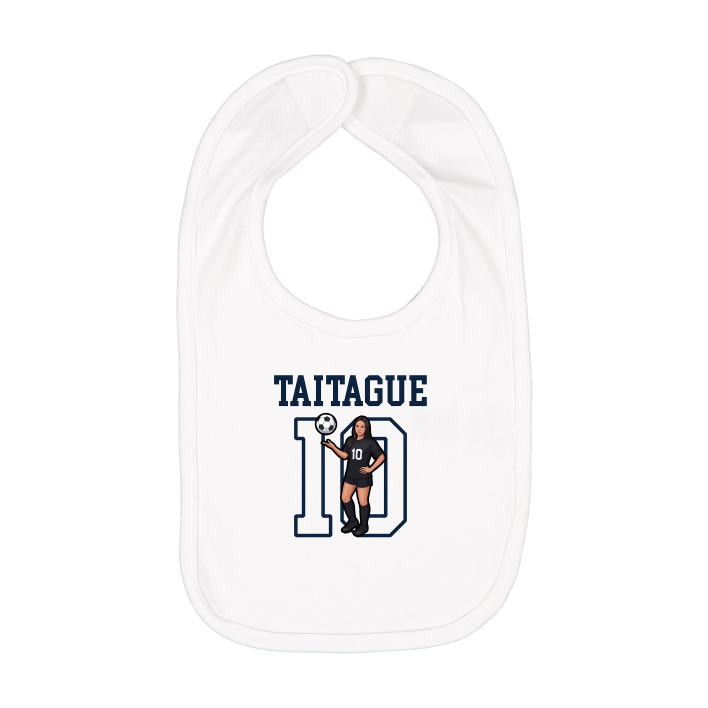 Infant Bib — Shirsey in White