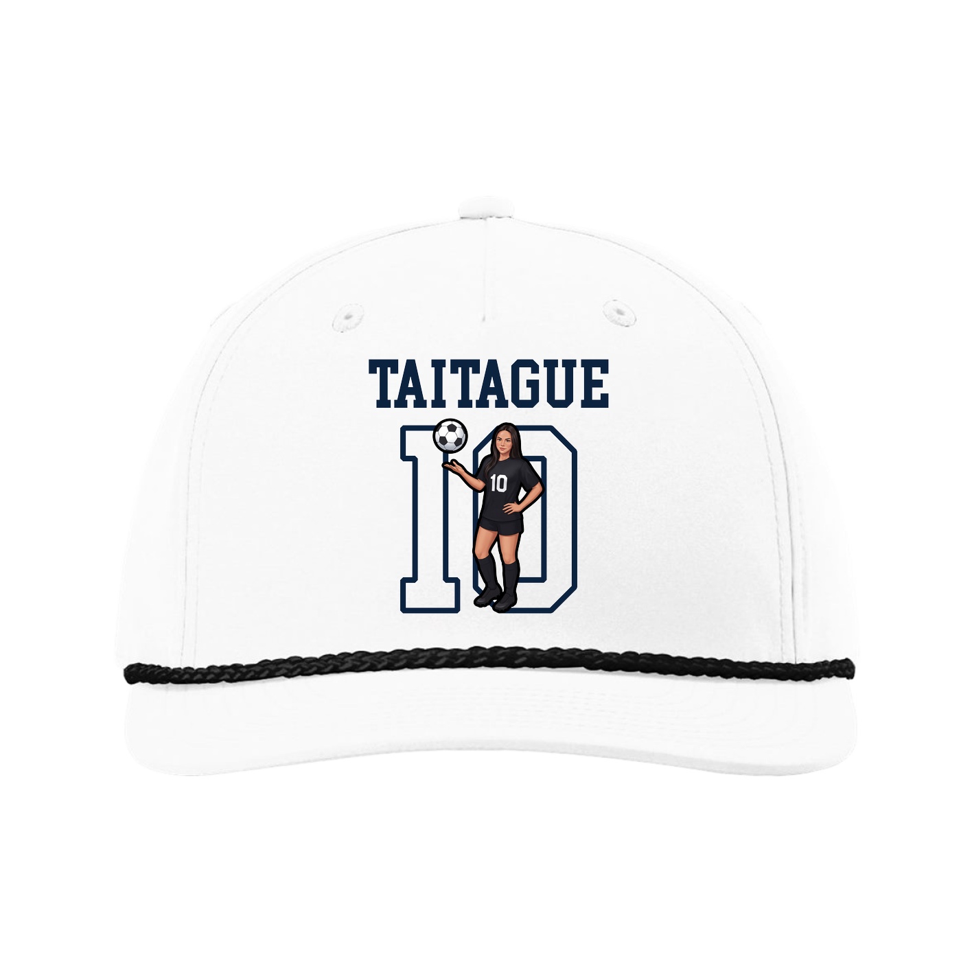 Five-Panel Classic Rope Cap — Shirsey in White