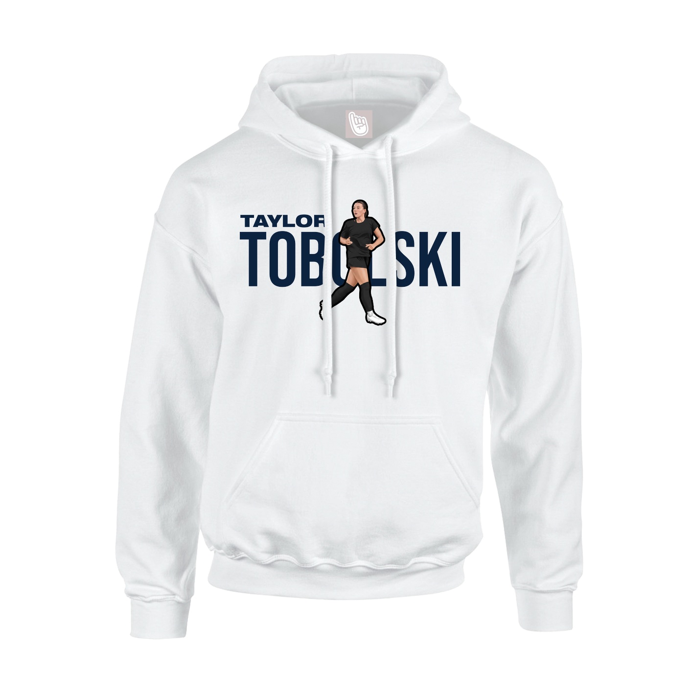 Youth Hoodie — Player Name in White