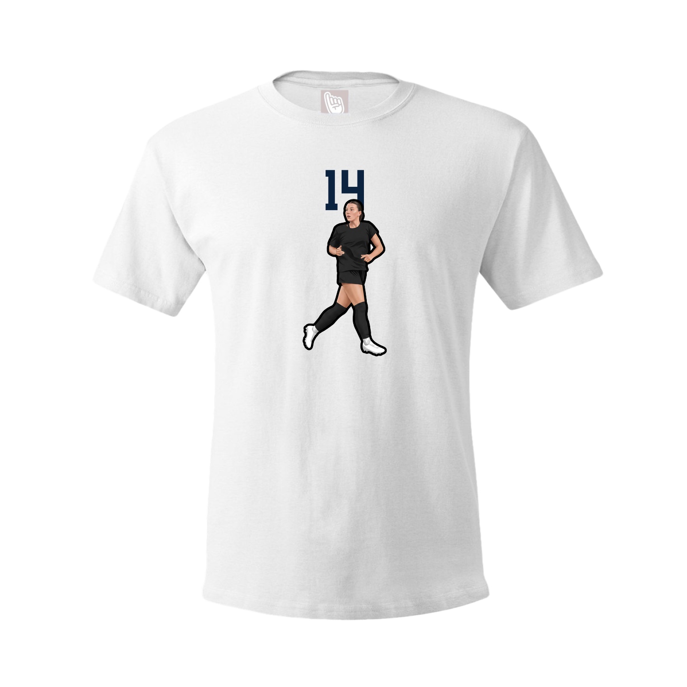 Tee — Number Top in White