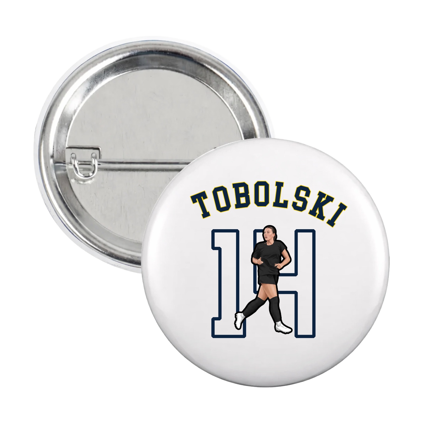 Game Day Button — Shirsey Arch in White