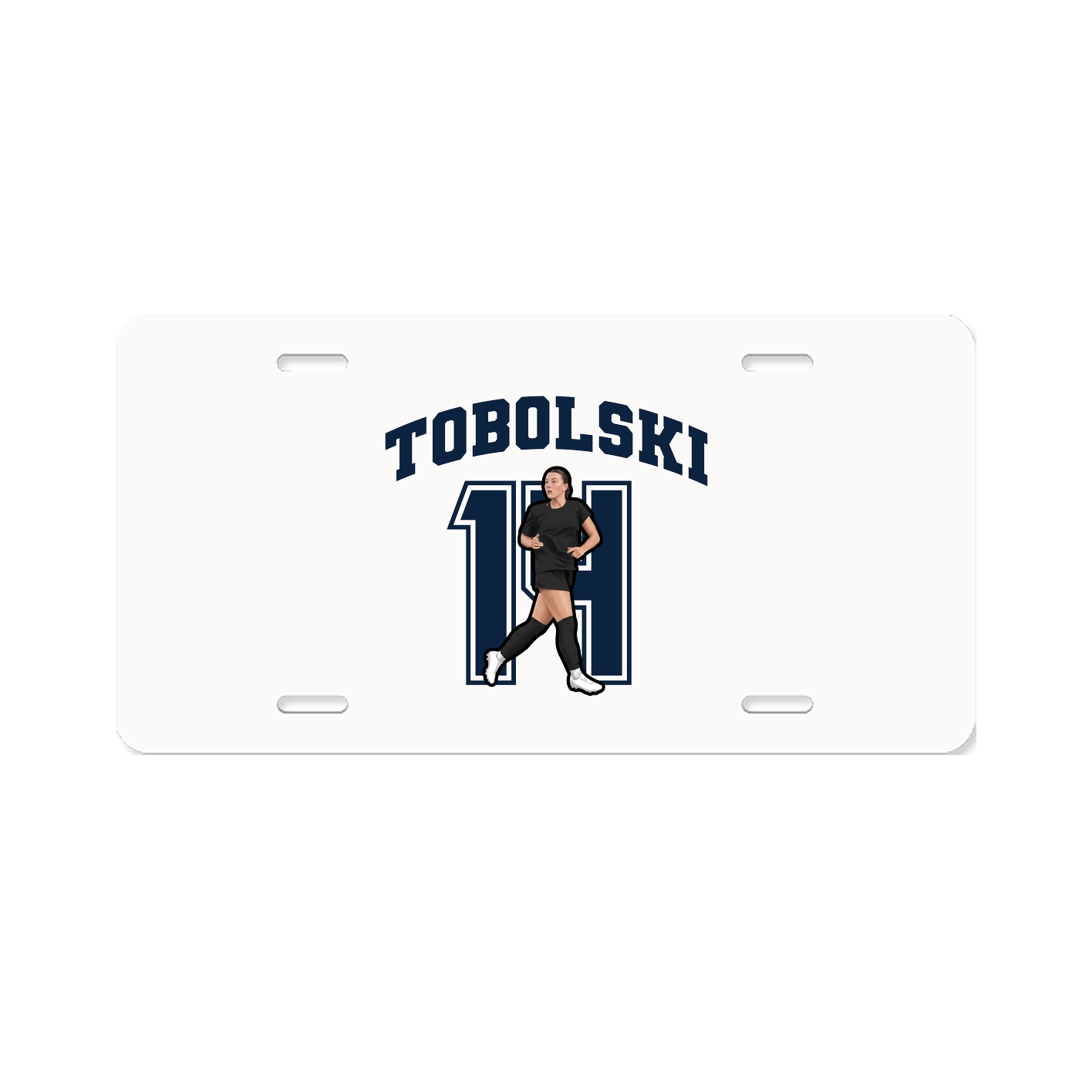 License Plate — Number in Classic