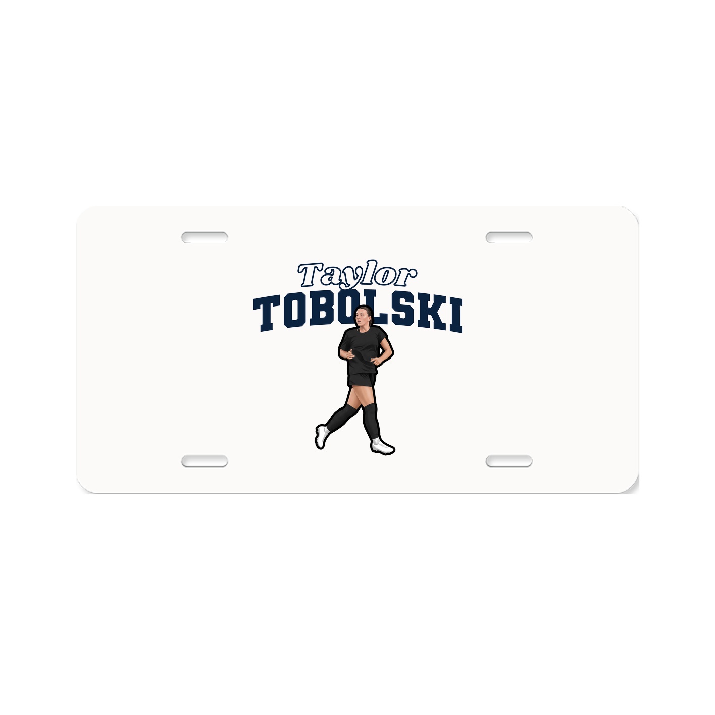 License Plate — Name Arch in Classic