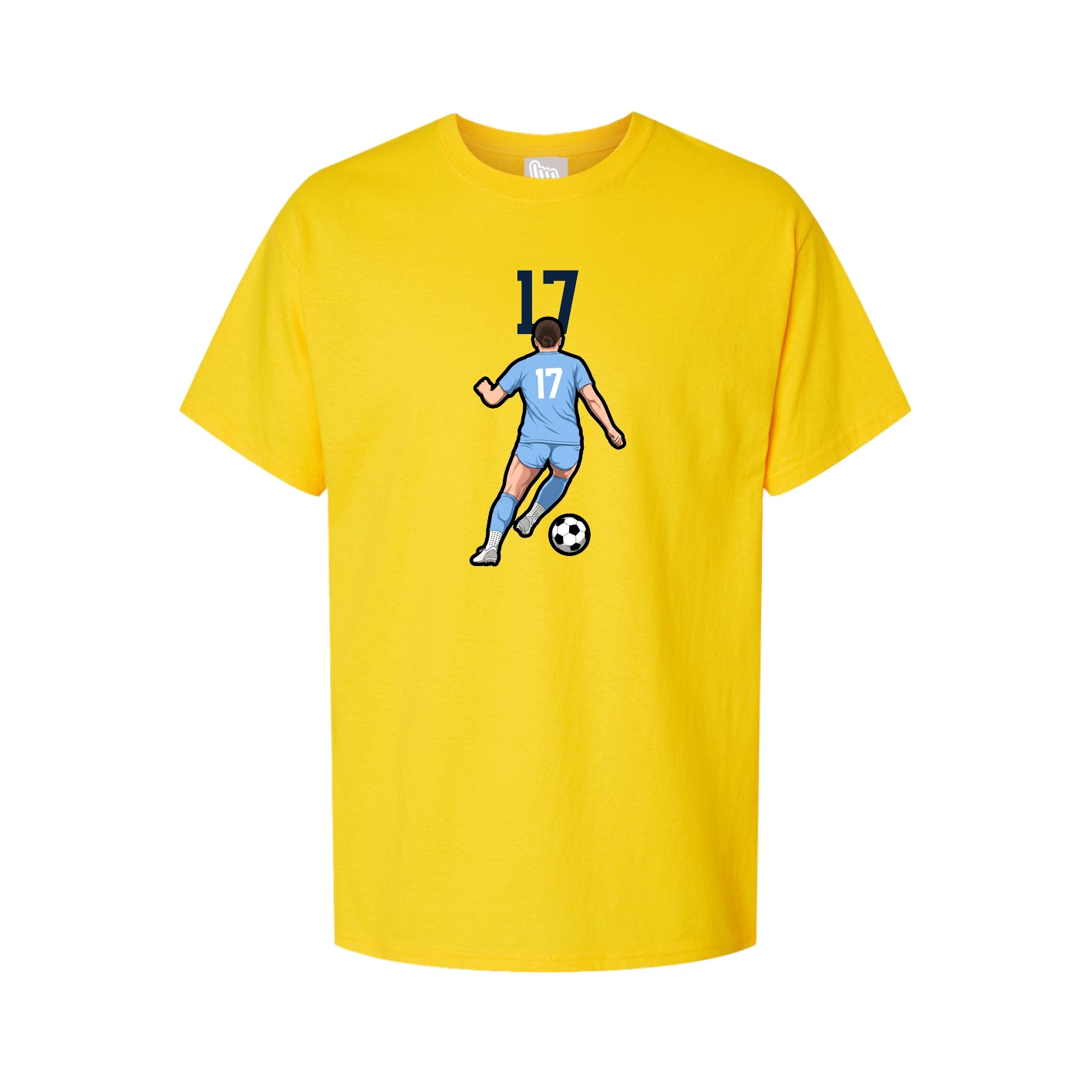 Youth Tee — Number Top in Gold