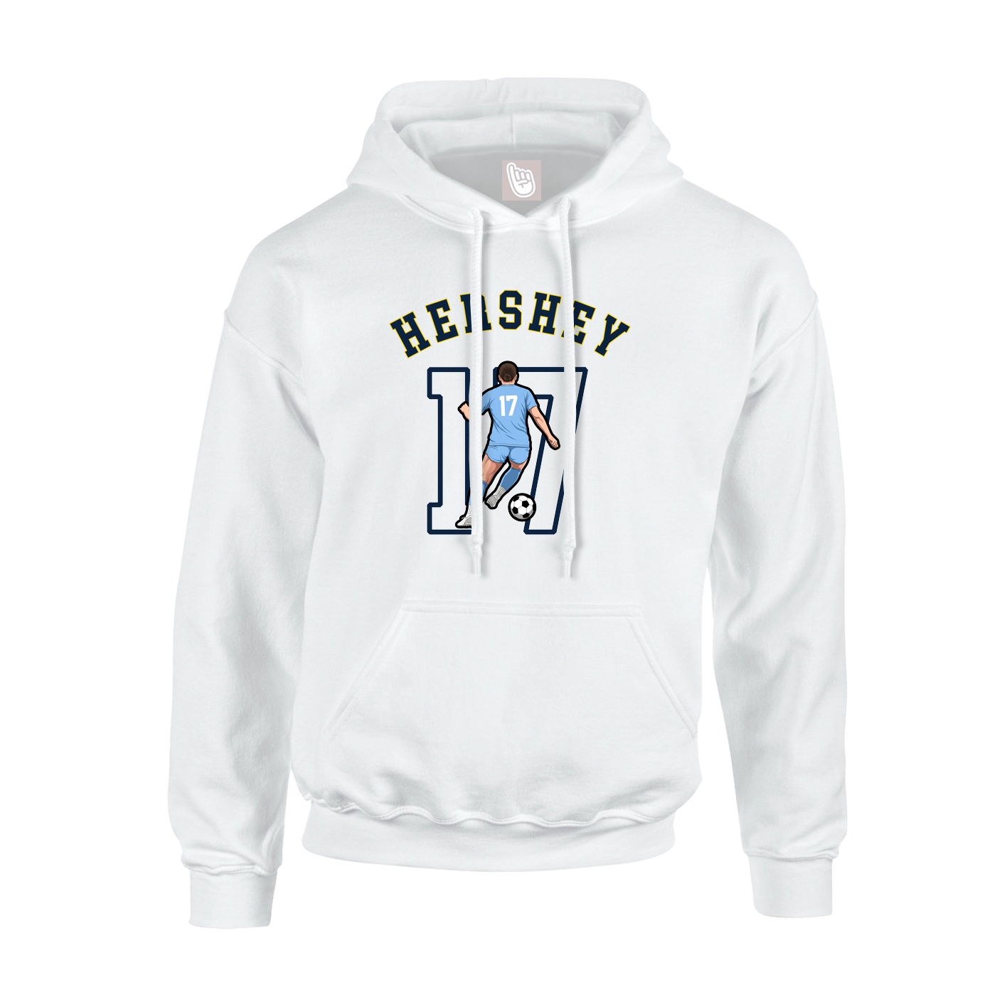 Hoodie — Shirsey Arch in White