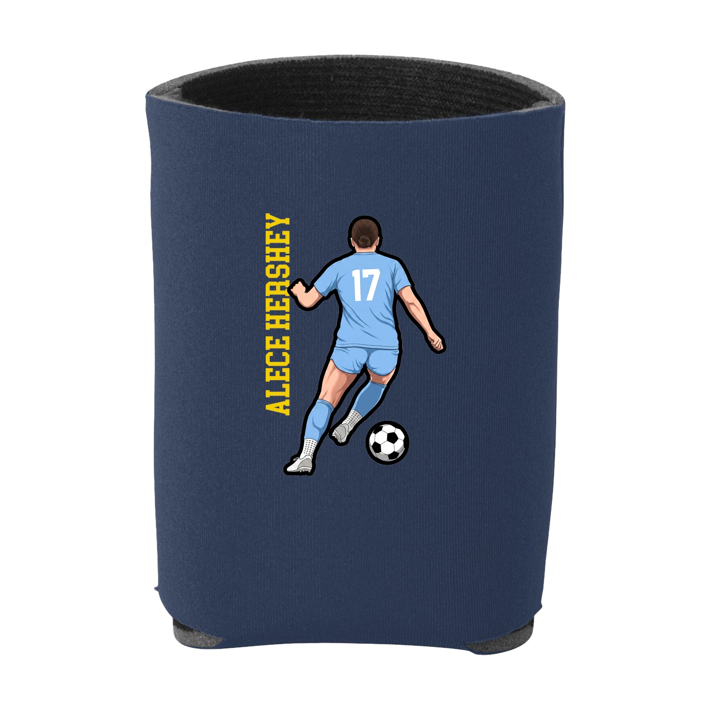 Can Holder — Name Vertical in Navy